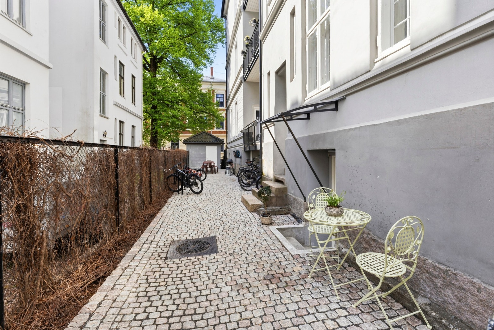 Hyggelig uteområdet. Galleribilde