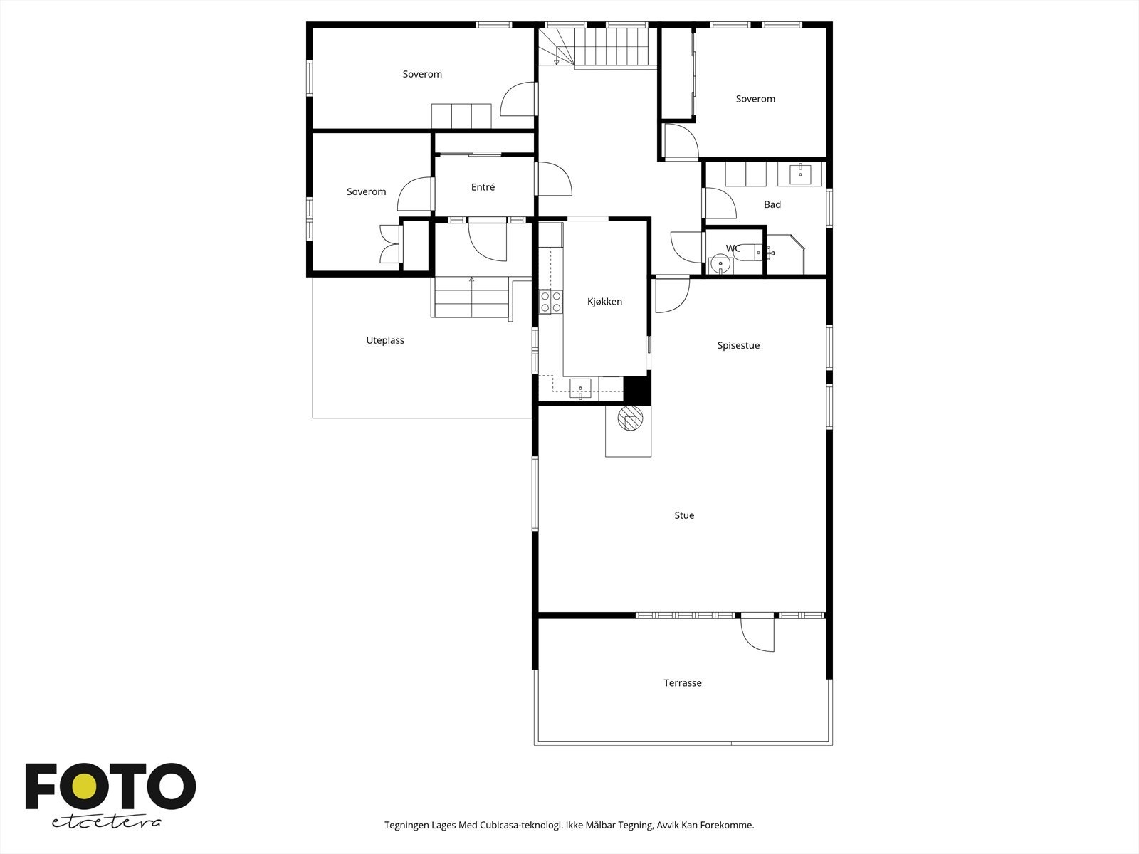 Illustrert planskisse, 1. etasje Galleribilde