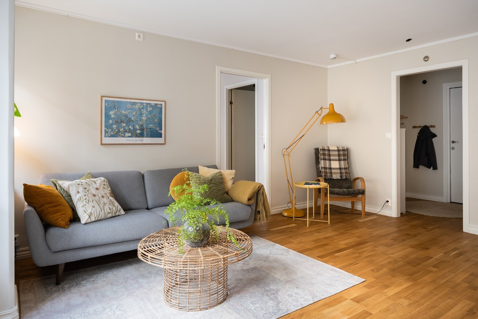 I tilknytning til stuen ligger leilighetens soverom. Galleribilde