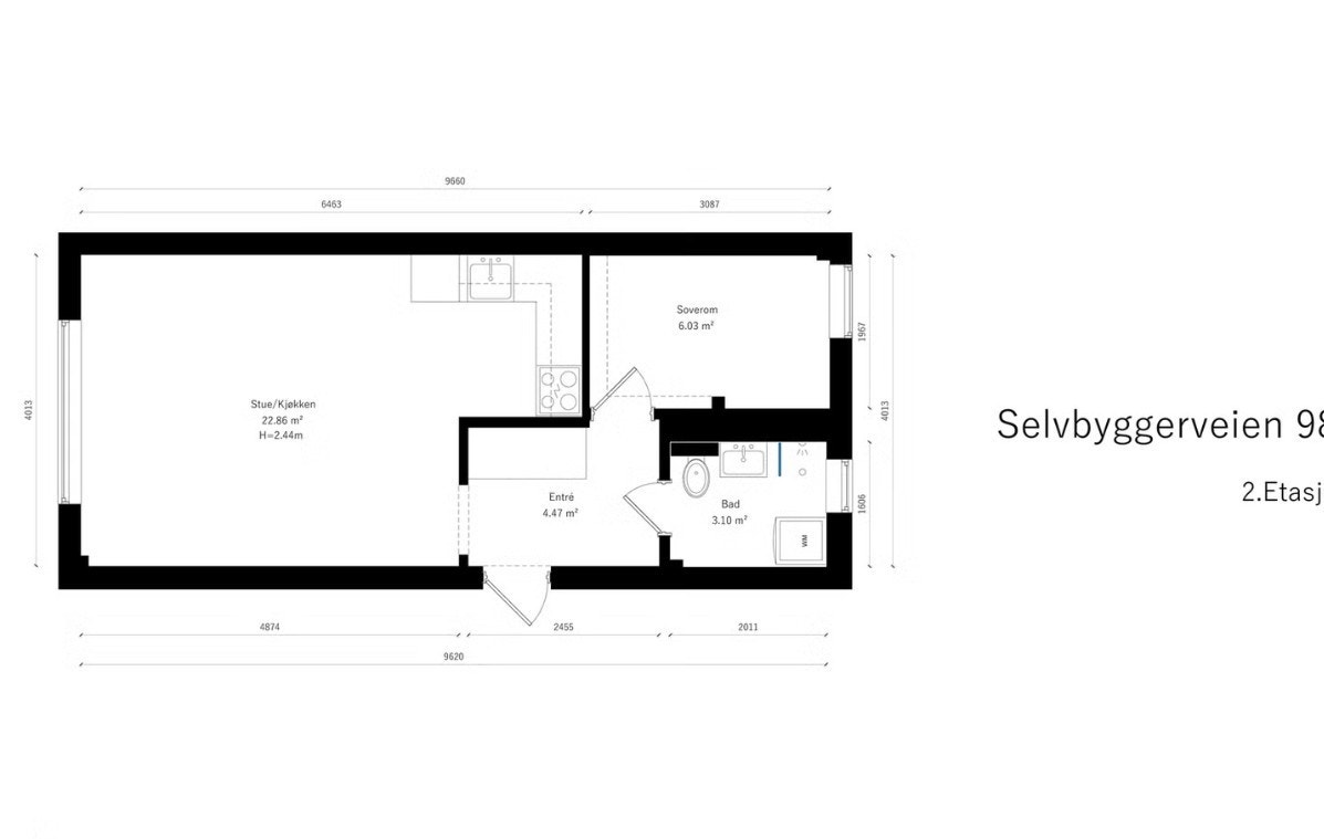 Plantegning Selvbyggerveien 98 Galleribilde