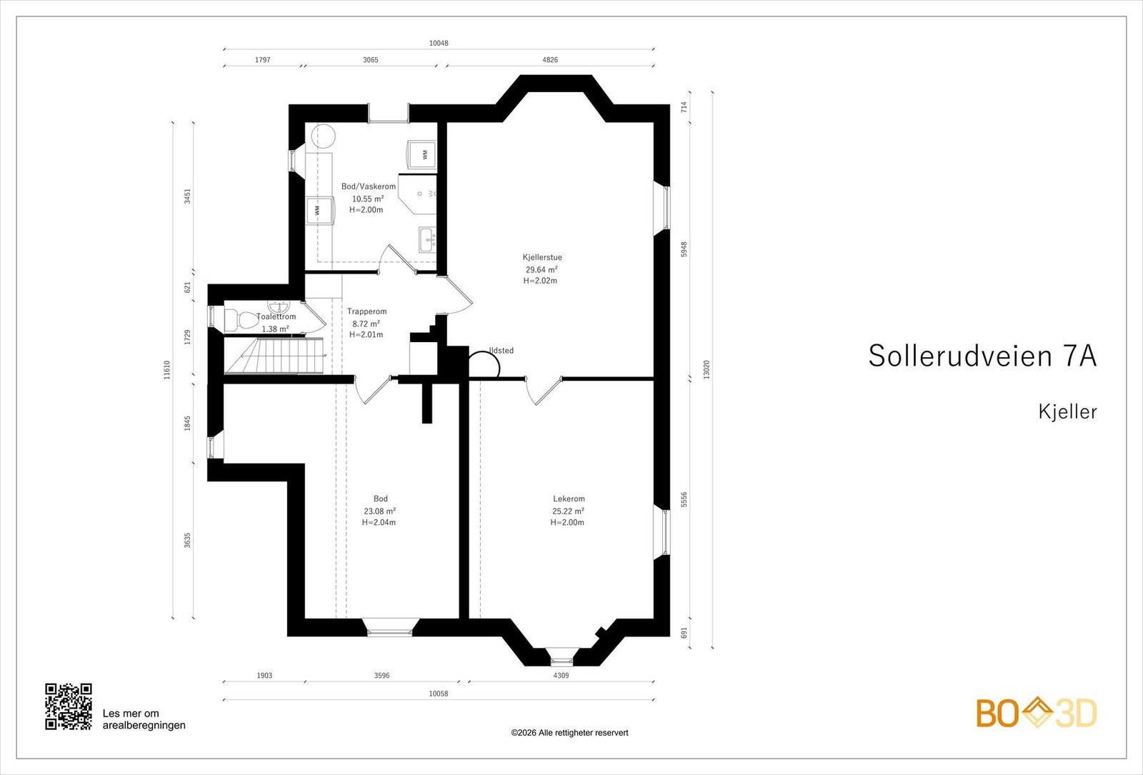 Plantegning kjeller etasje Galleribilde
