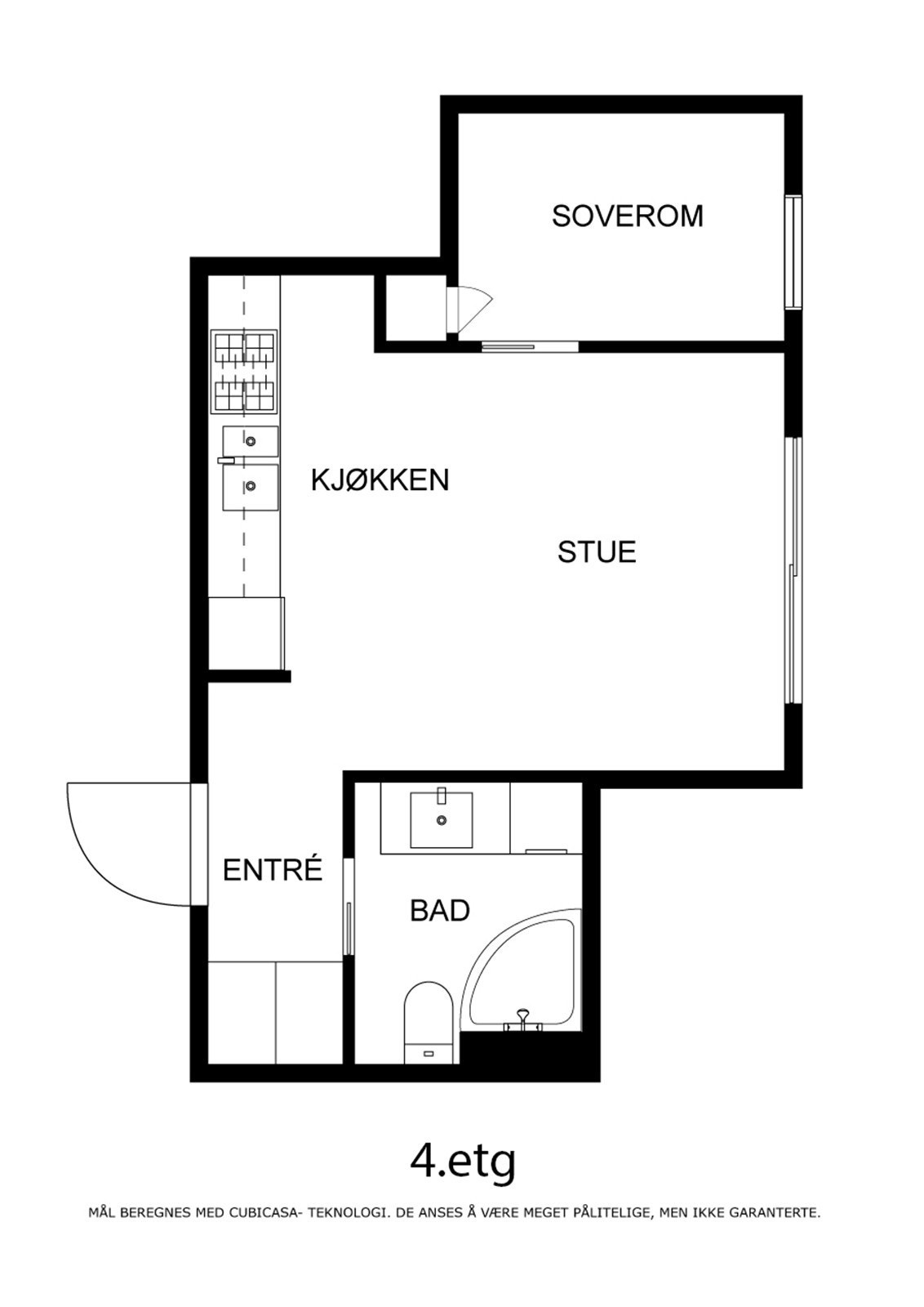 Veiledende plantegning - Ikke målbar Galleribilde