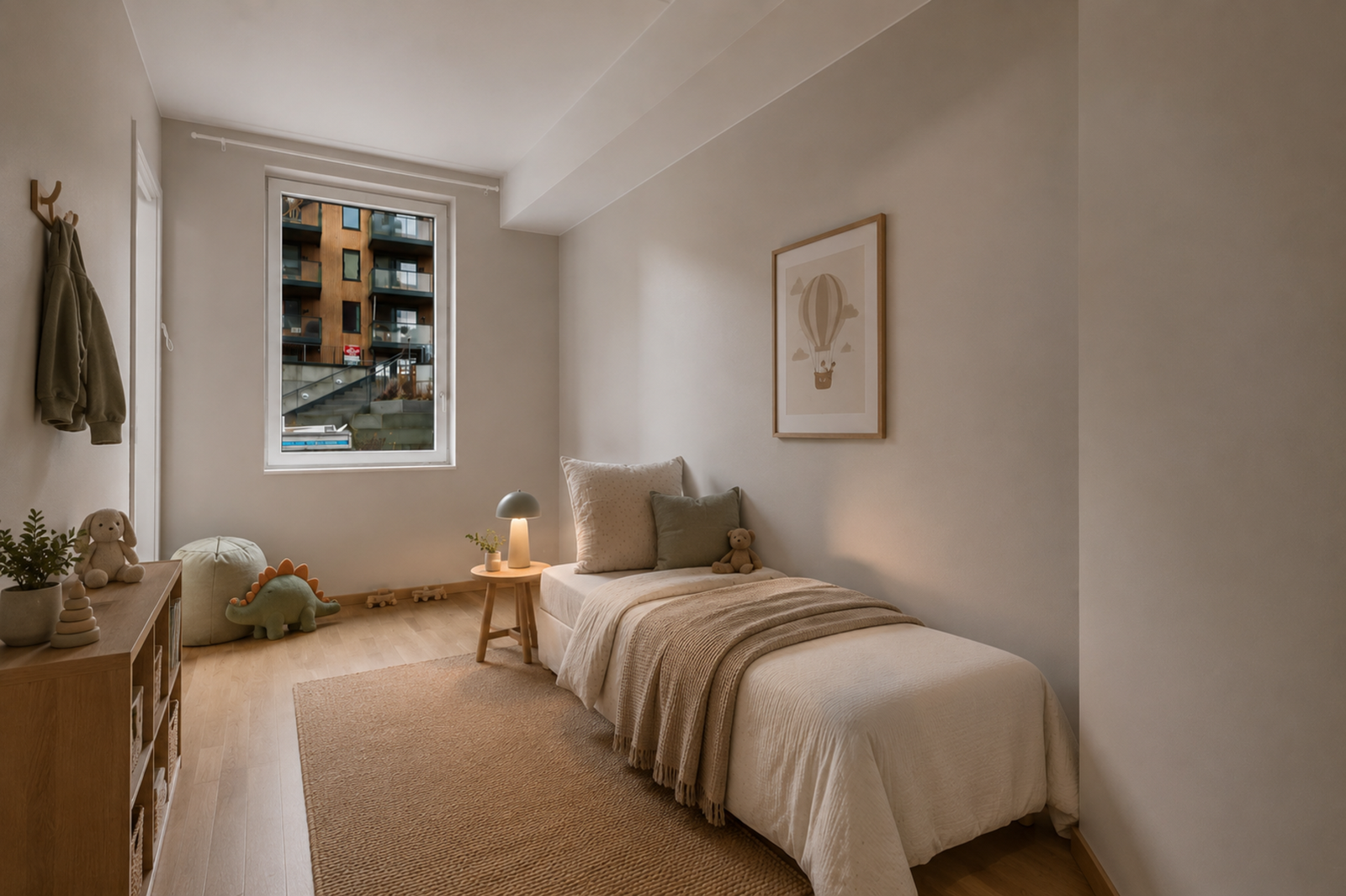 Digital styling av soverommene. Galleribilde