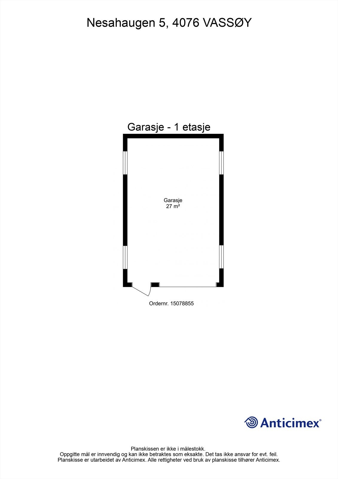 Plantegning- Garasje Galleribilde
