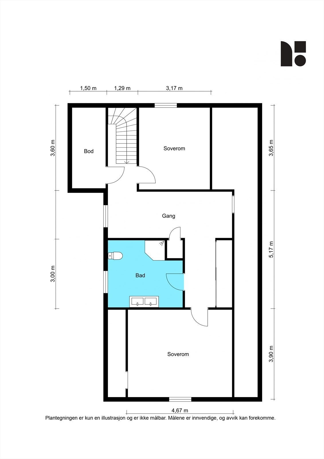 Plantegning 2. etasje. Galleribilde
