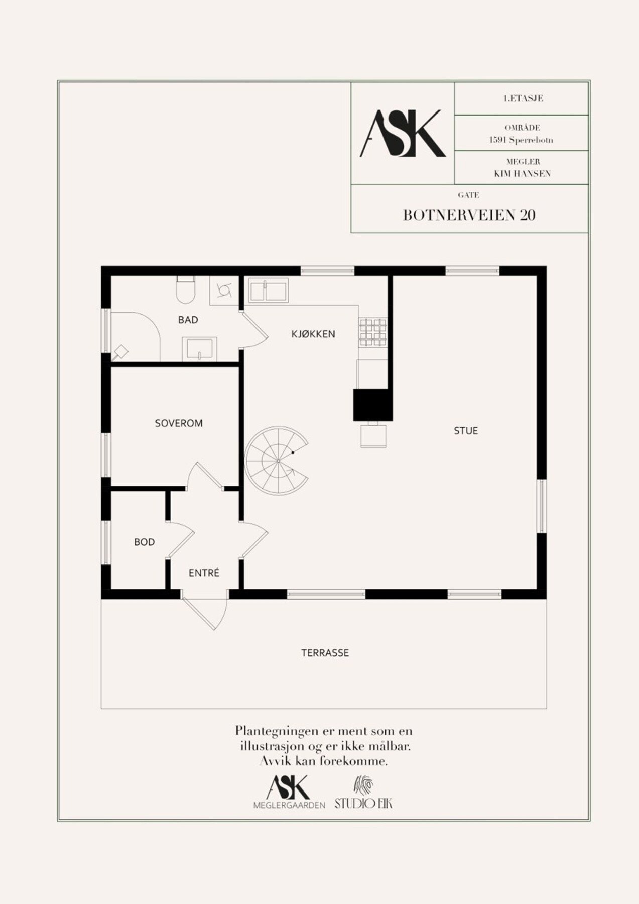 Planskisse Galleribilde