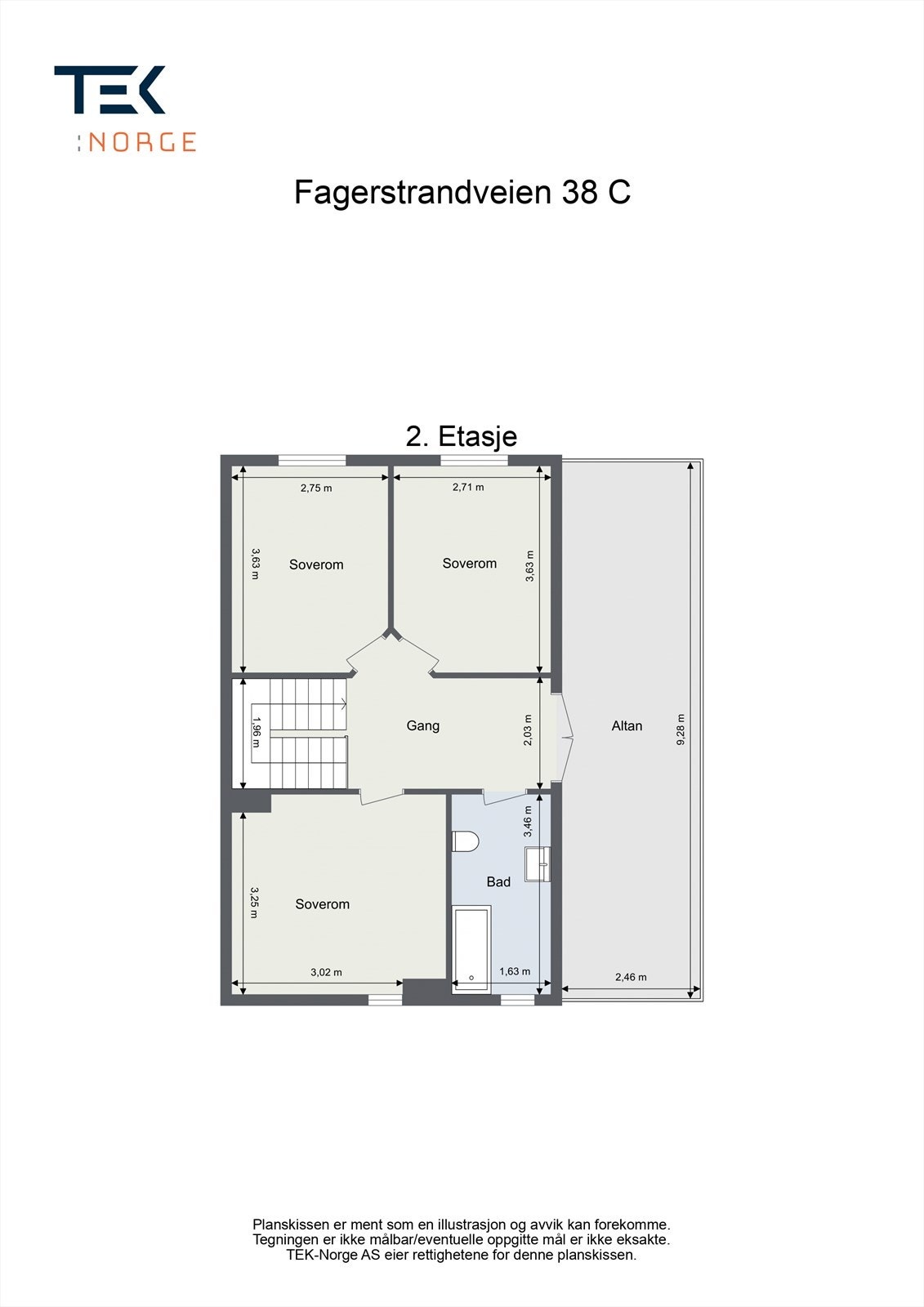 Plantegning 2. etasje. Galleribilde