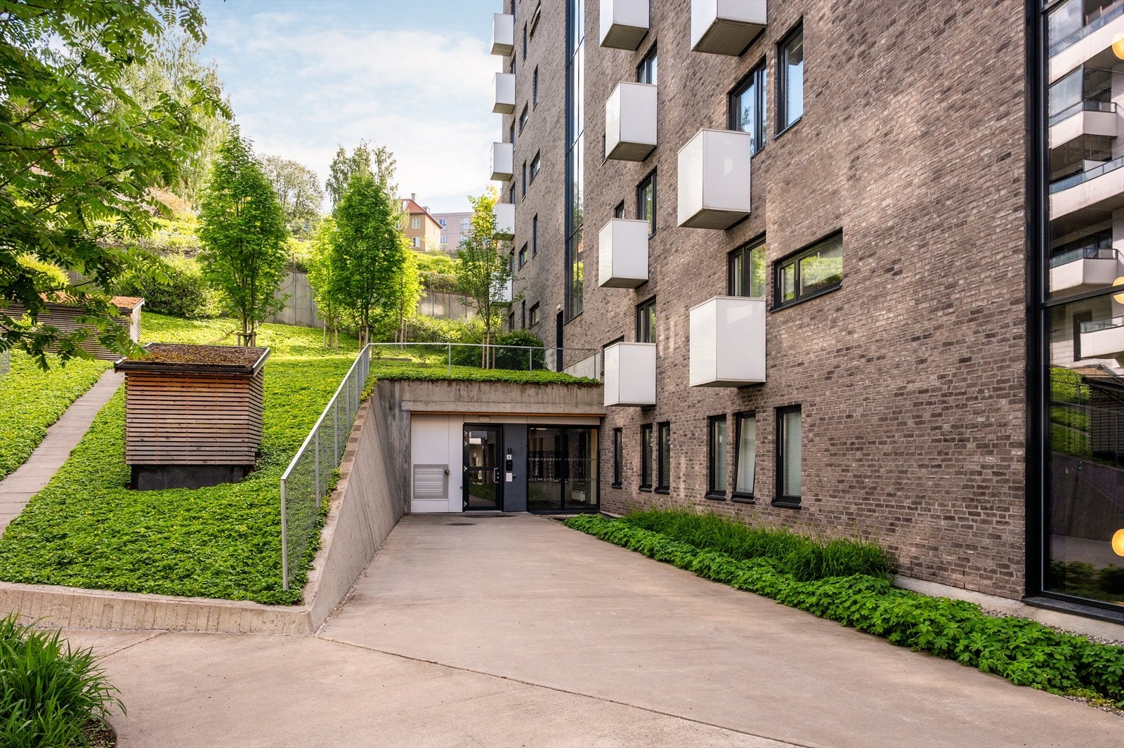 Inngangsparti til leiligheten. Galleribilde