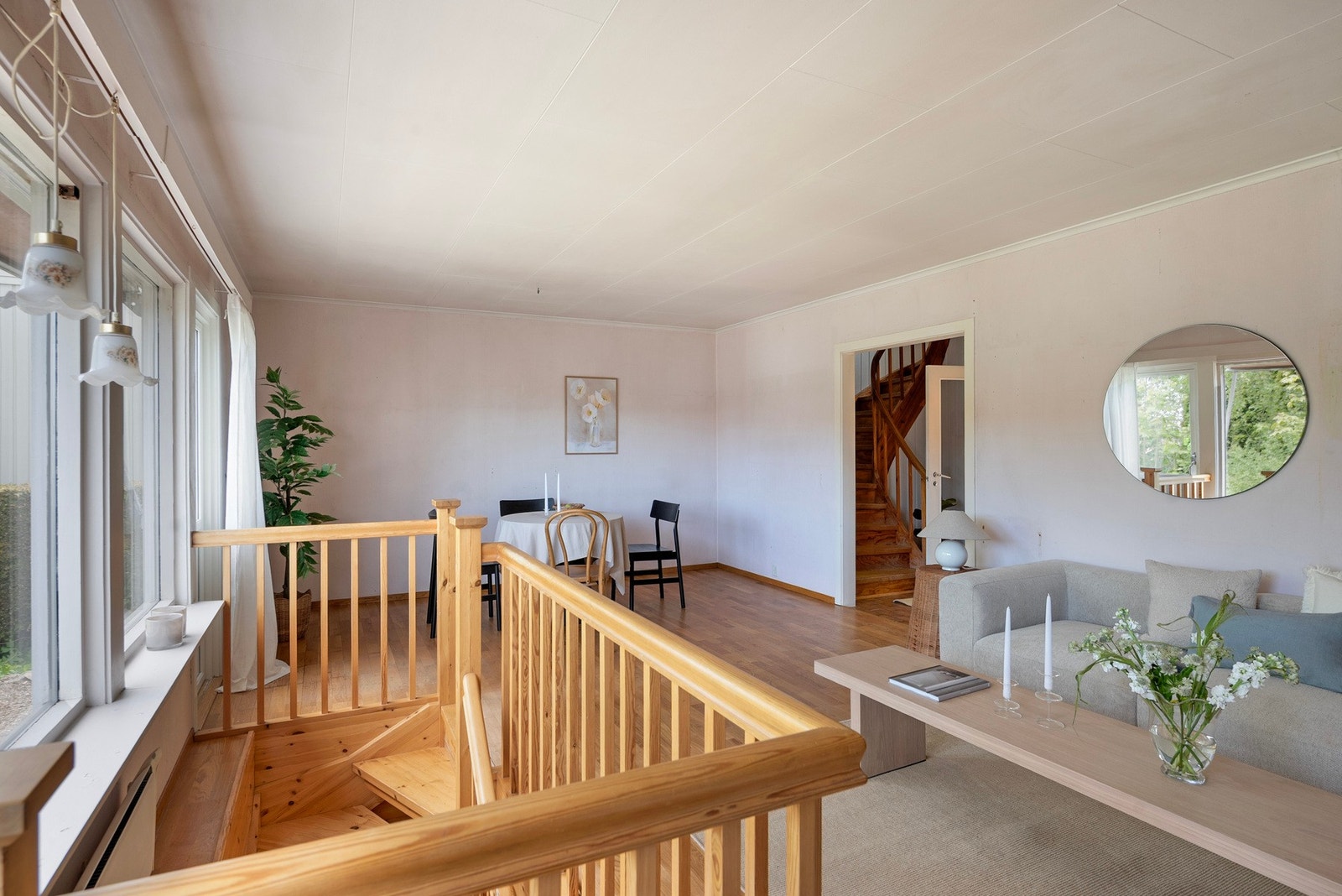 Her ligger alt til rette for å skape et moderne oppholdsrom med eget preg. Galleribilde