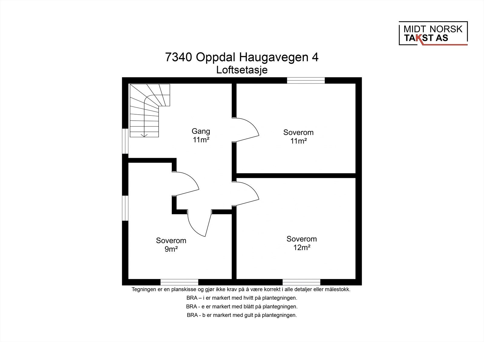Planskisse Loftsetasje Galleribilde