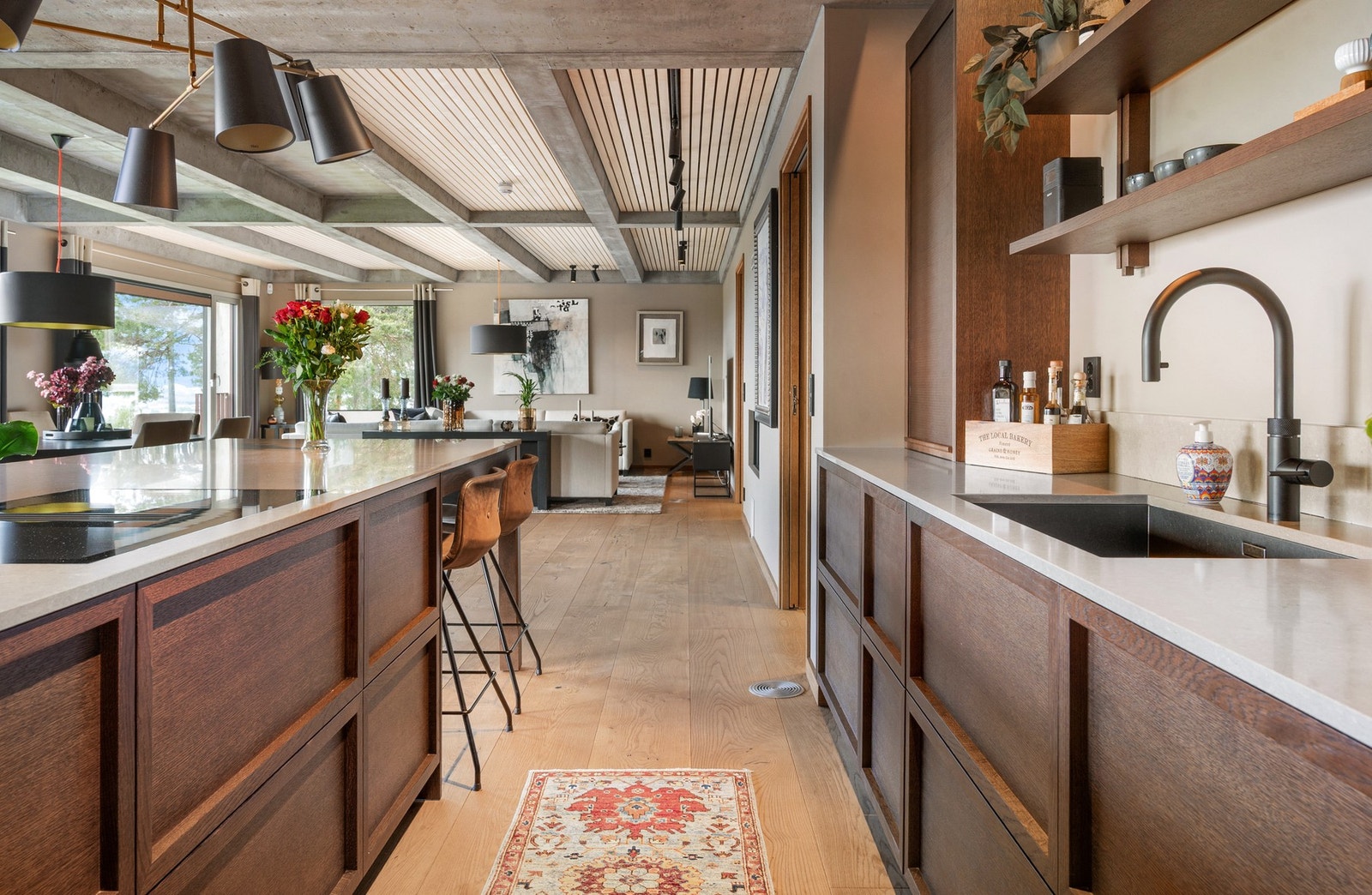 Hvitevarer fra Gaggenau med unntak av platetopp og oppvaskmaskin som er fra Miele. Galleribilde