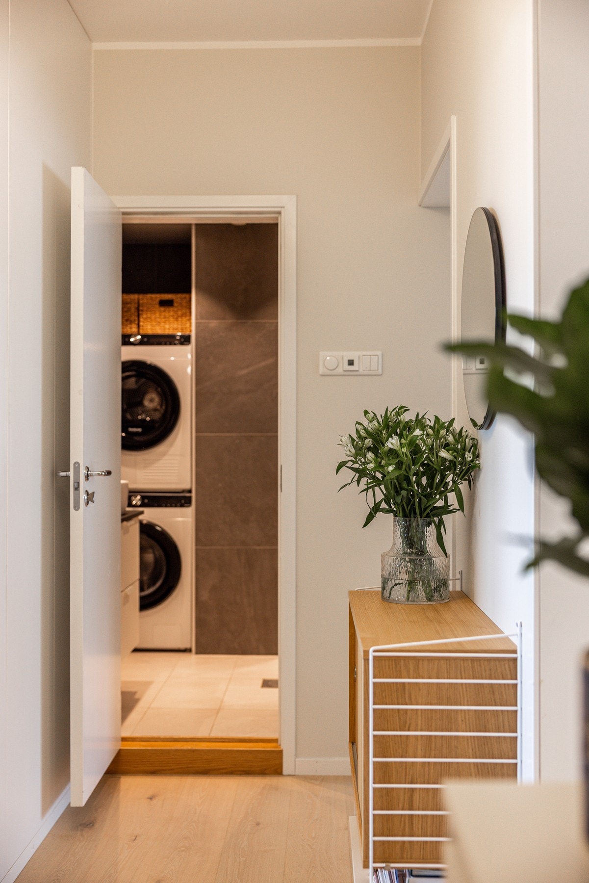 Fra entreen kommer man inn til badet. Galleribilde