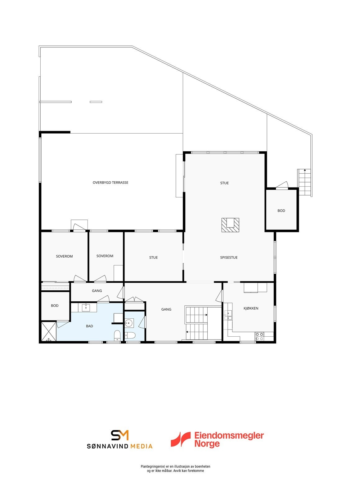 Plantegning 1 etasje (Hovedetasje) Galleribilde