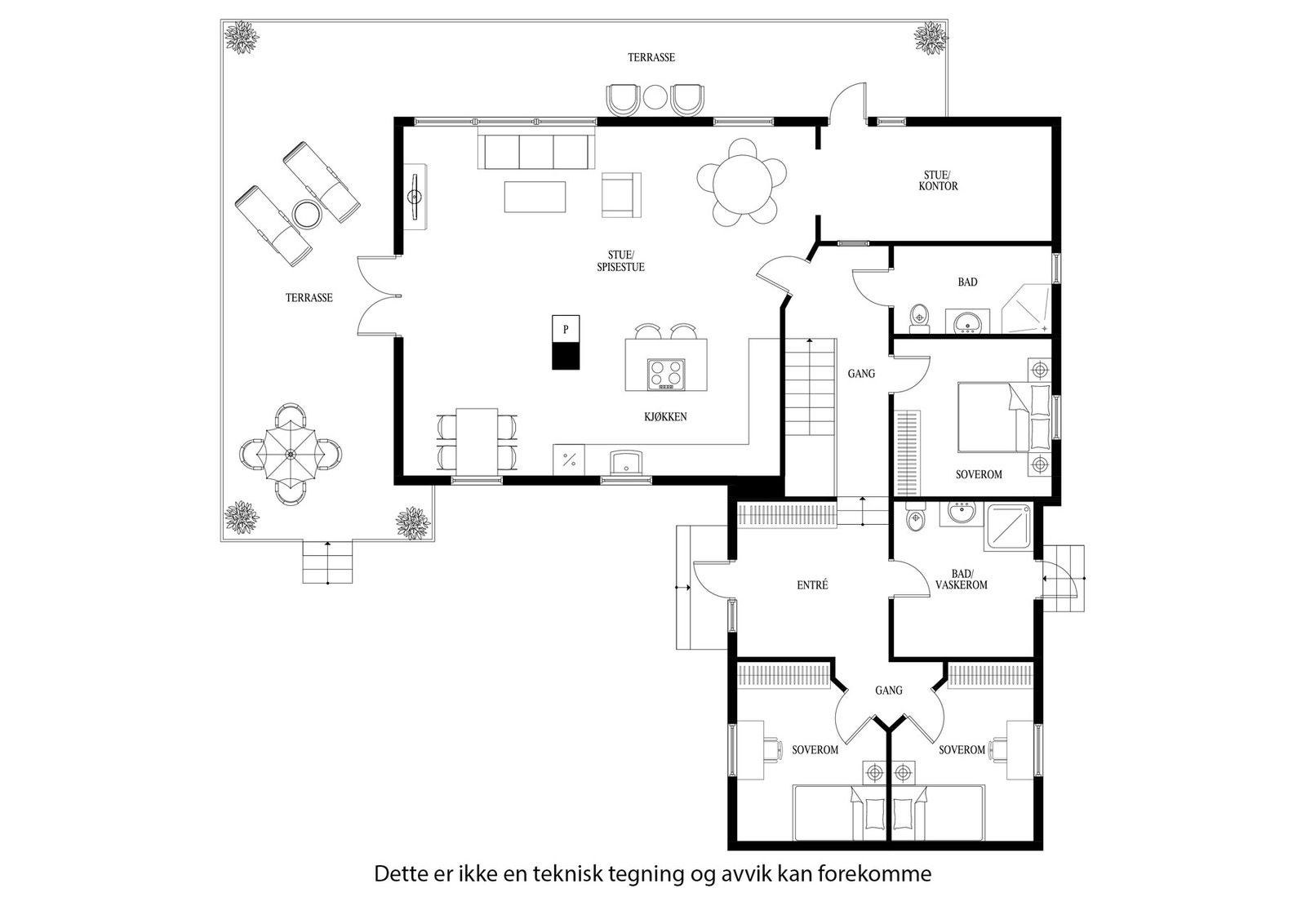 Planløsning 2. etg Galleribilde