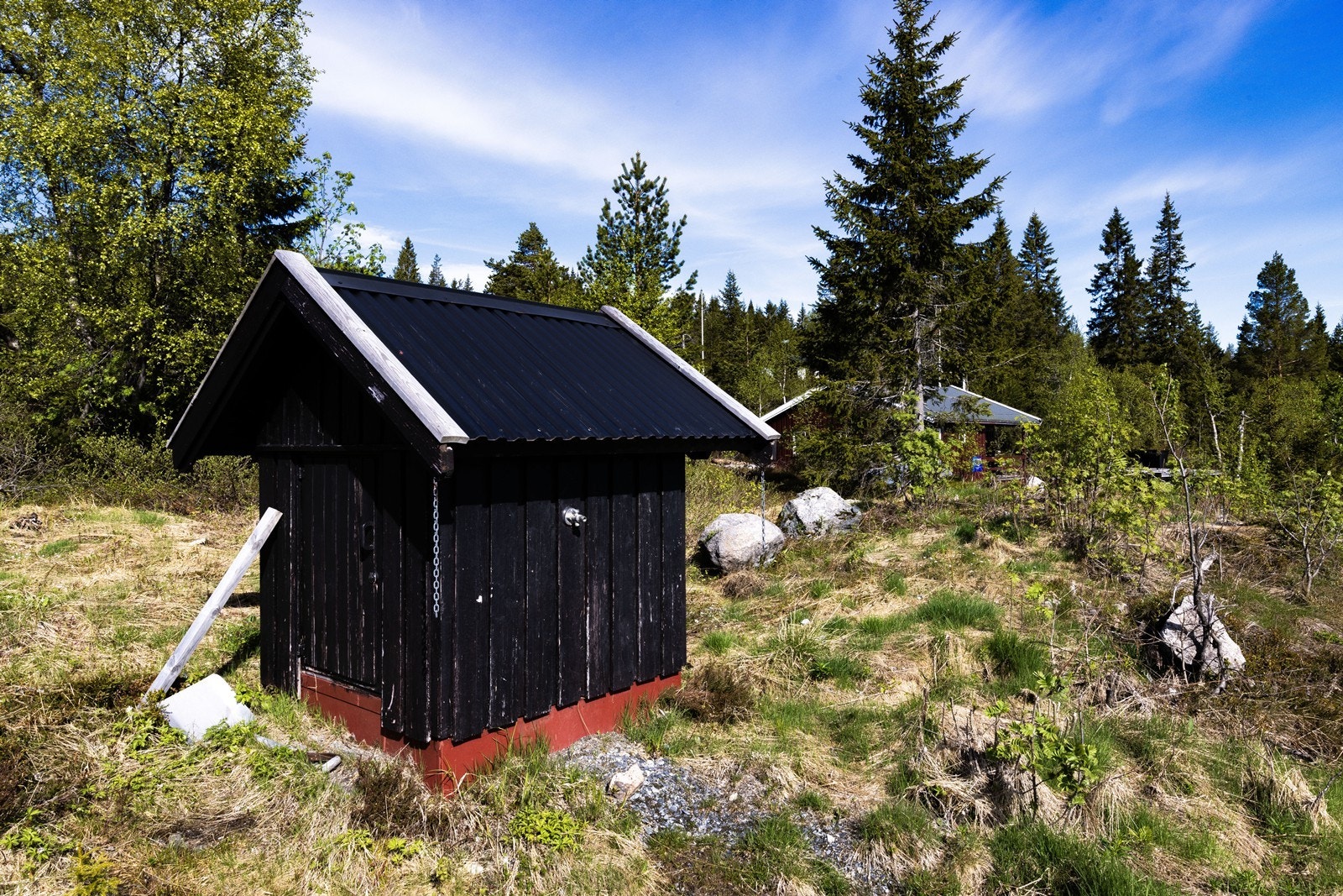 Eiendommen har tilgang til felles pumpehus hvor det hentes vann. Galleribilde