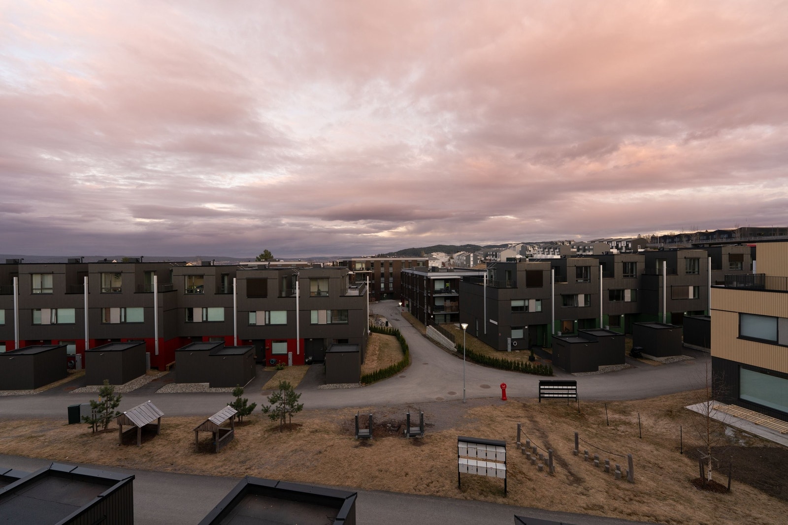 Fin utsikt fra takterrassen Galleribilde