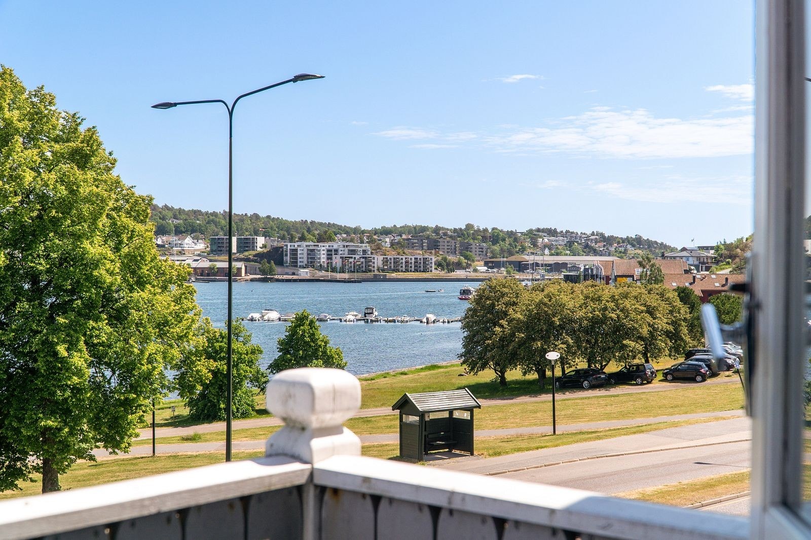 Utsikt fra balkongen Galleribilde
