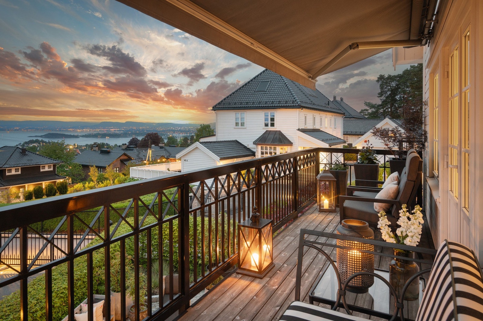 Balkong fra hovedsoverom på 13 kvm. Galleribilde