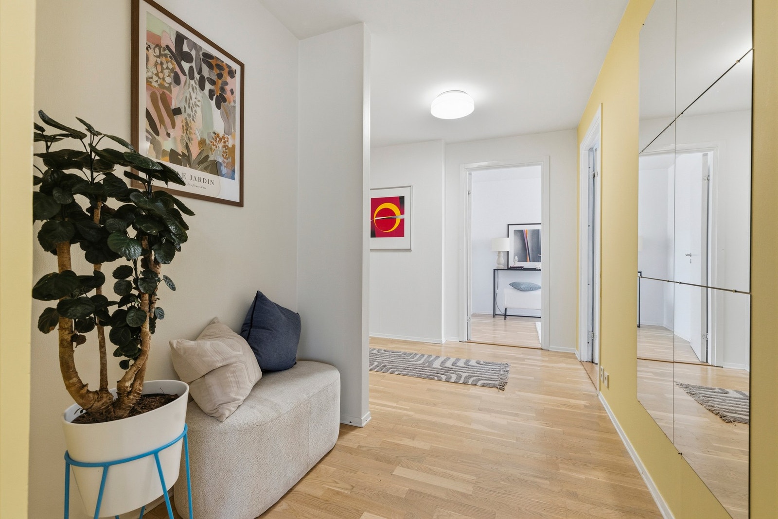 God plass til ønsket møblement. Galleribilde