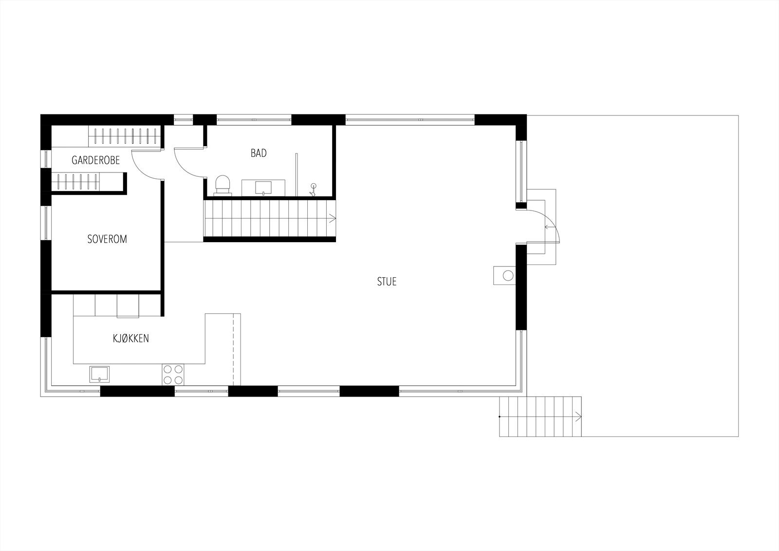 Plantegning 2.etg. Galleribilde