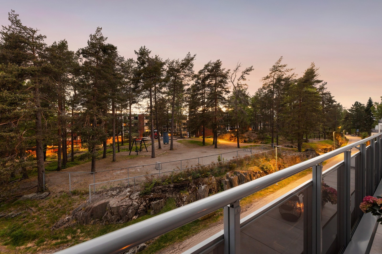 Utsikten fra balkongen. Galleribilde
