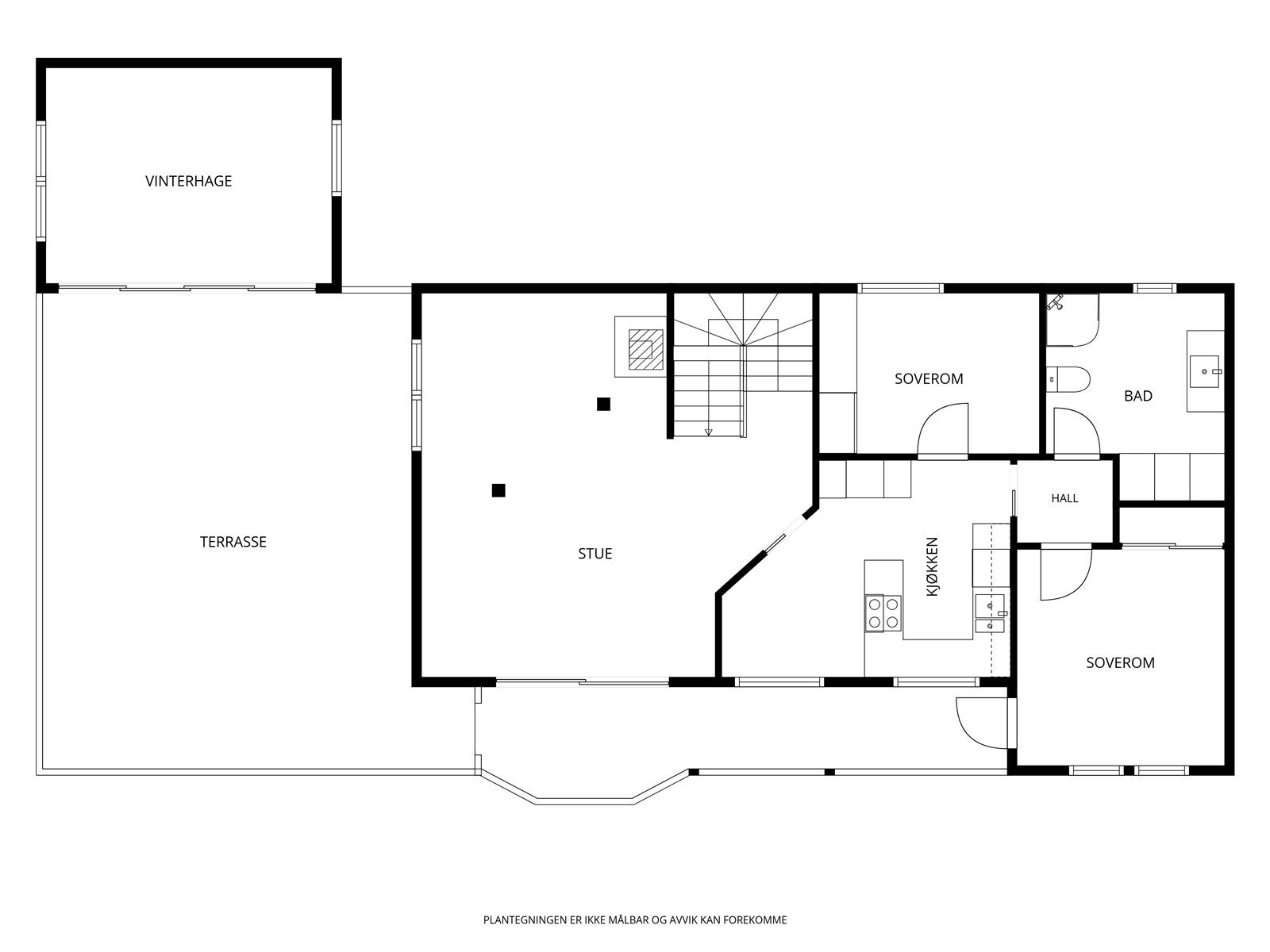 Planskisse hovedplan. Galleribilde