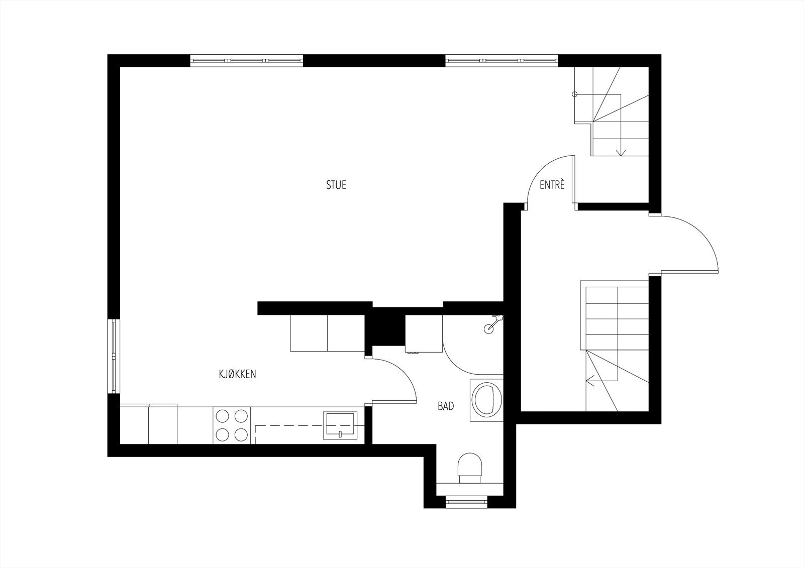 Plantegning 2. etasje Galleribilde