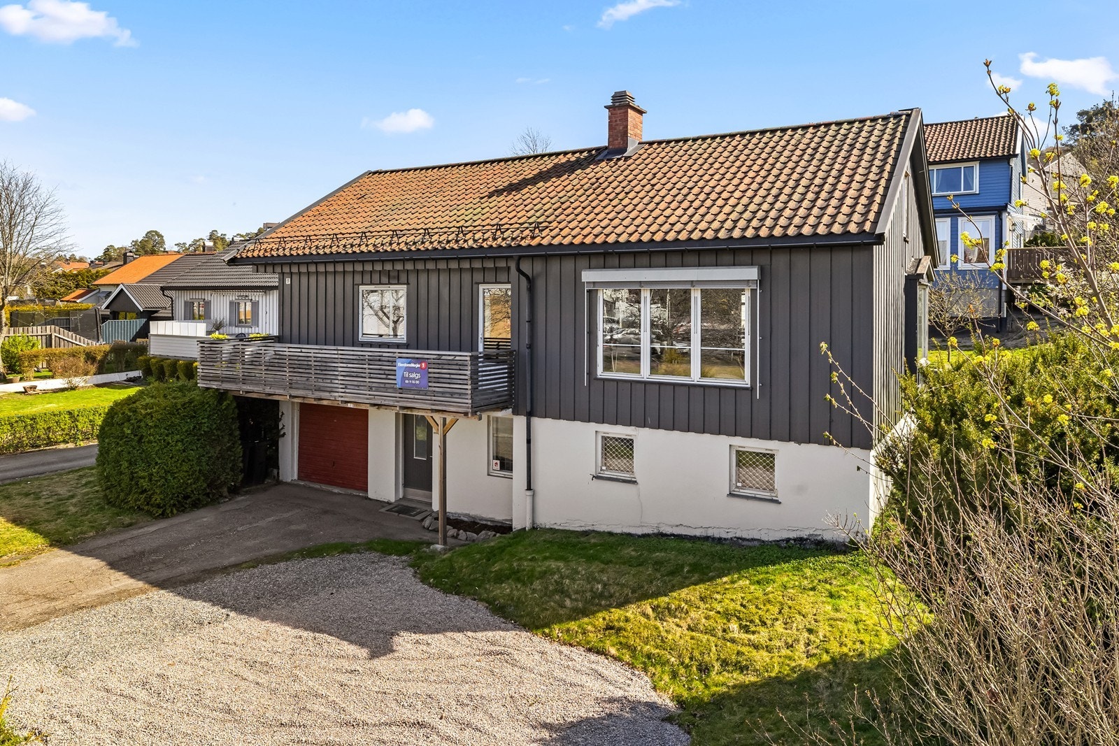 Eiendommen ligger i et populært boligområde på Kurland Galleribilde
