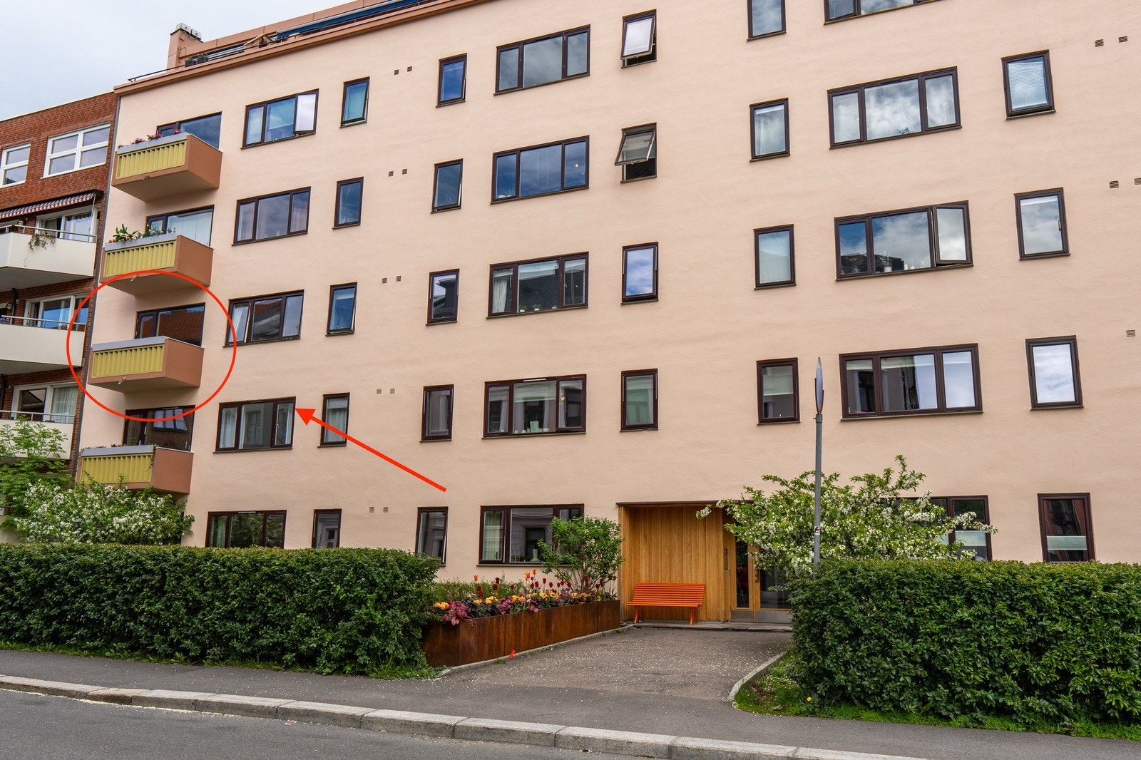 Leiligheten ligger i 3 etasje. Galleribilde