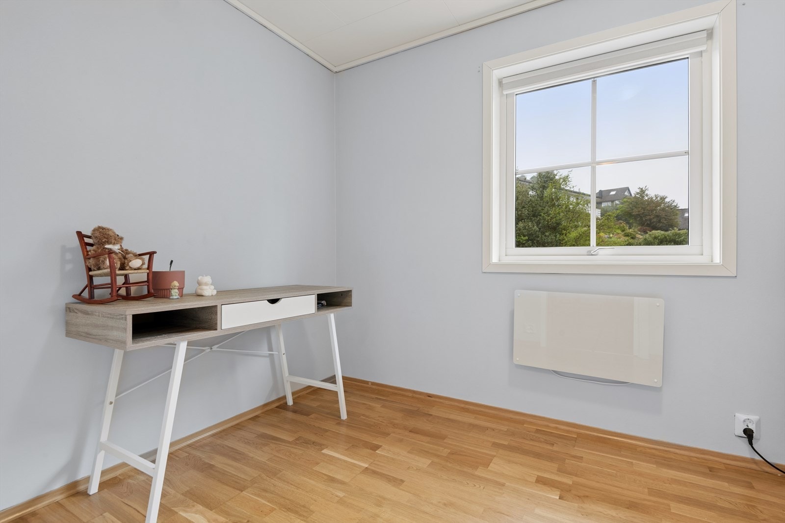 Det tredje soverommet er i dag innredet som kontor. Galleribilde