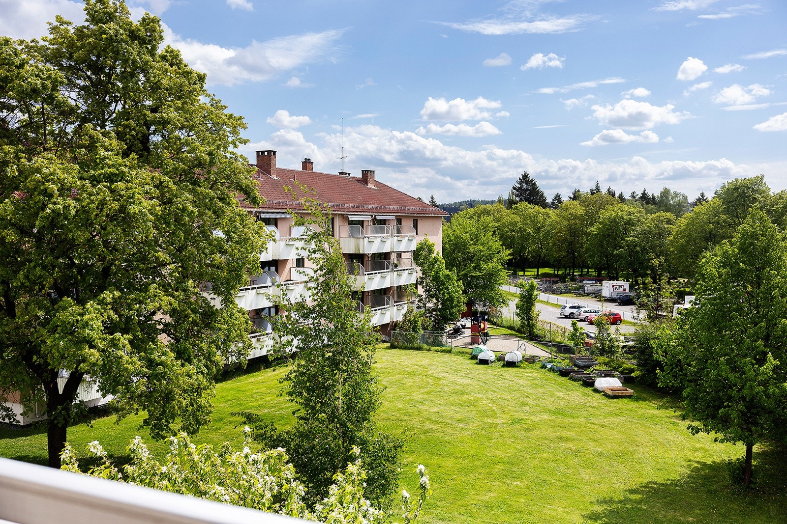 Utsikt fra balkong Galleribilde