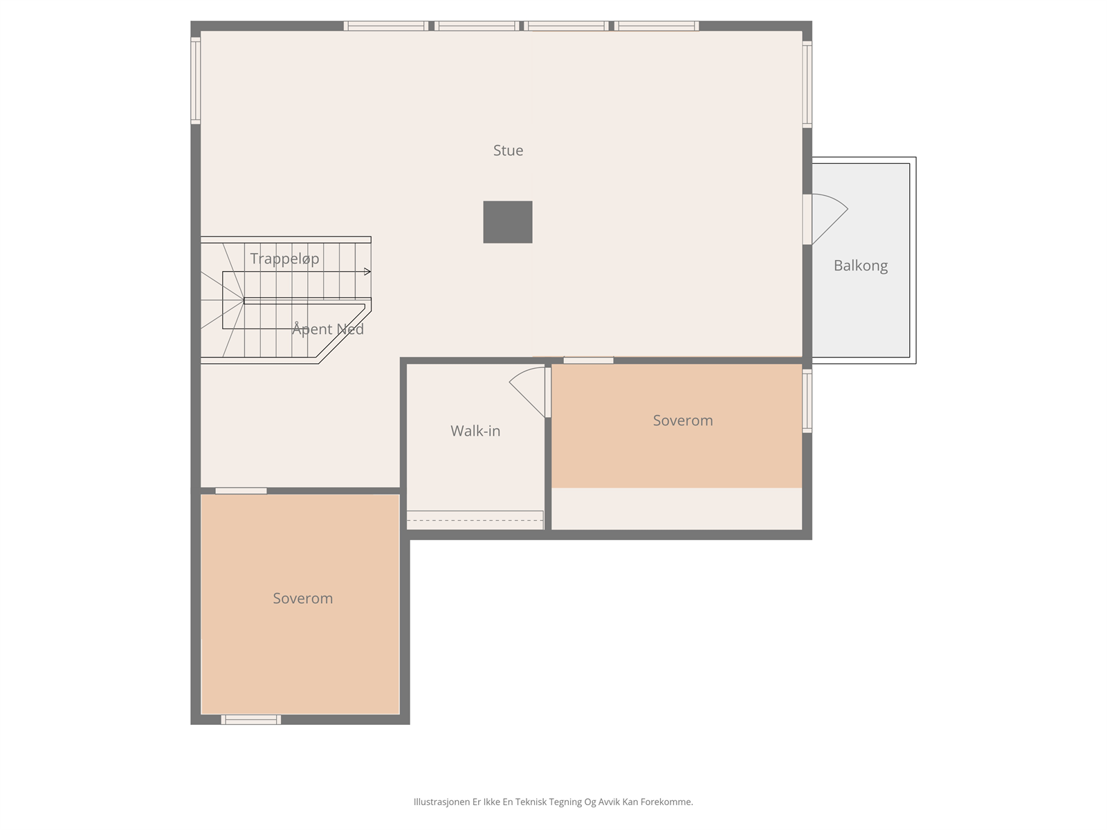 Plantegning - Loft Galleribilde