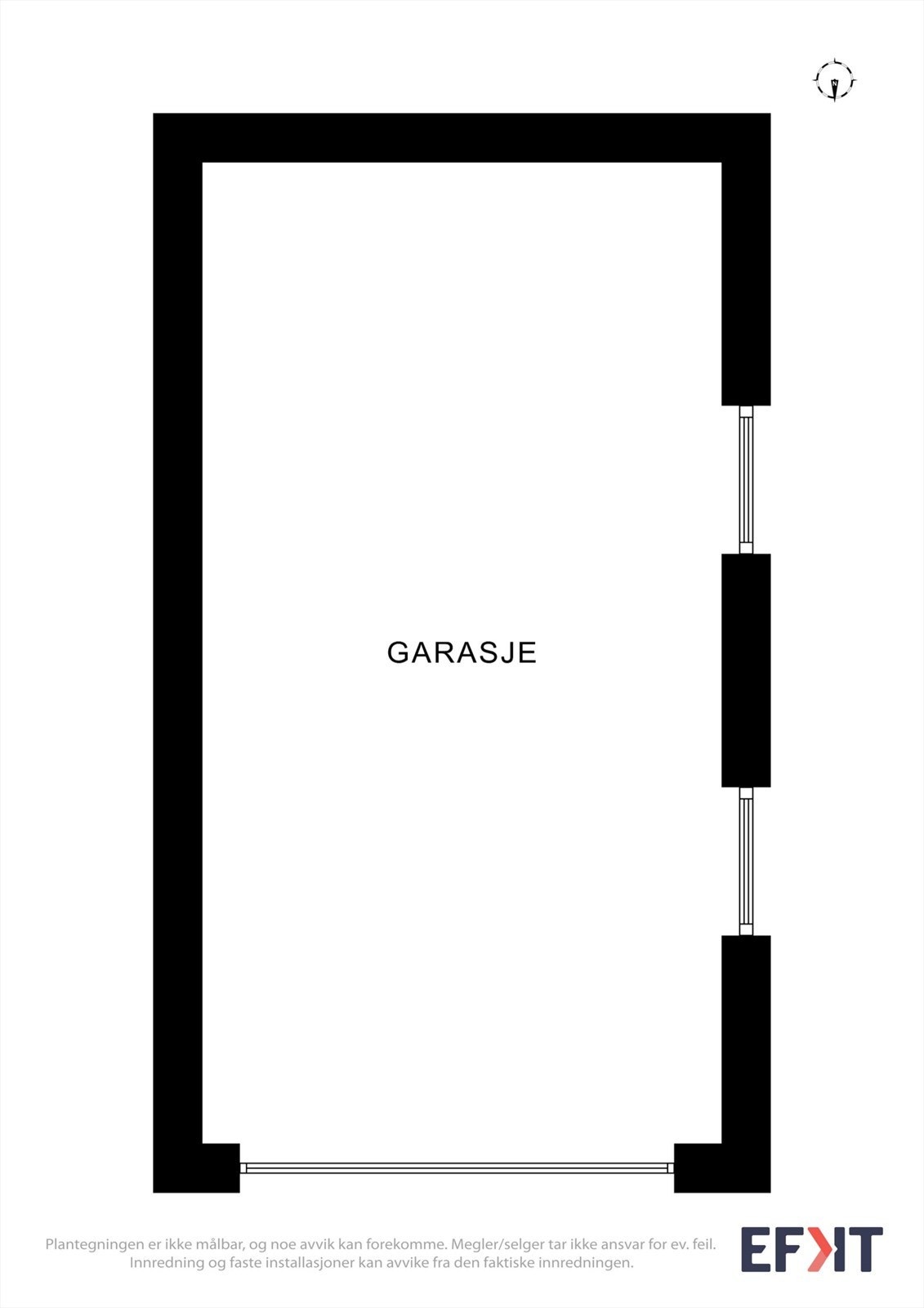 Plantegning garasje Galleribilde