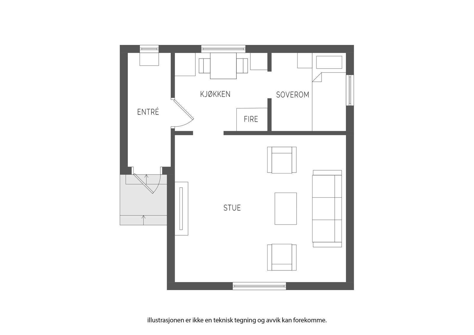 Plantegning Galleribilde