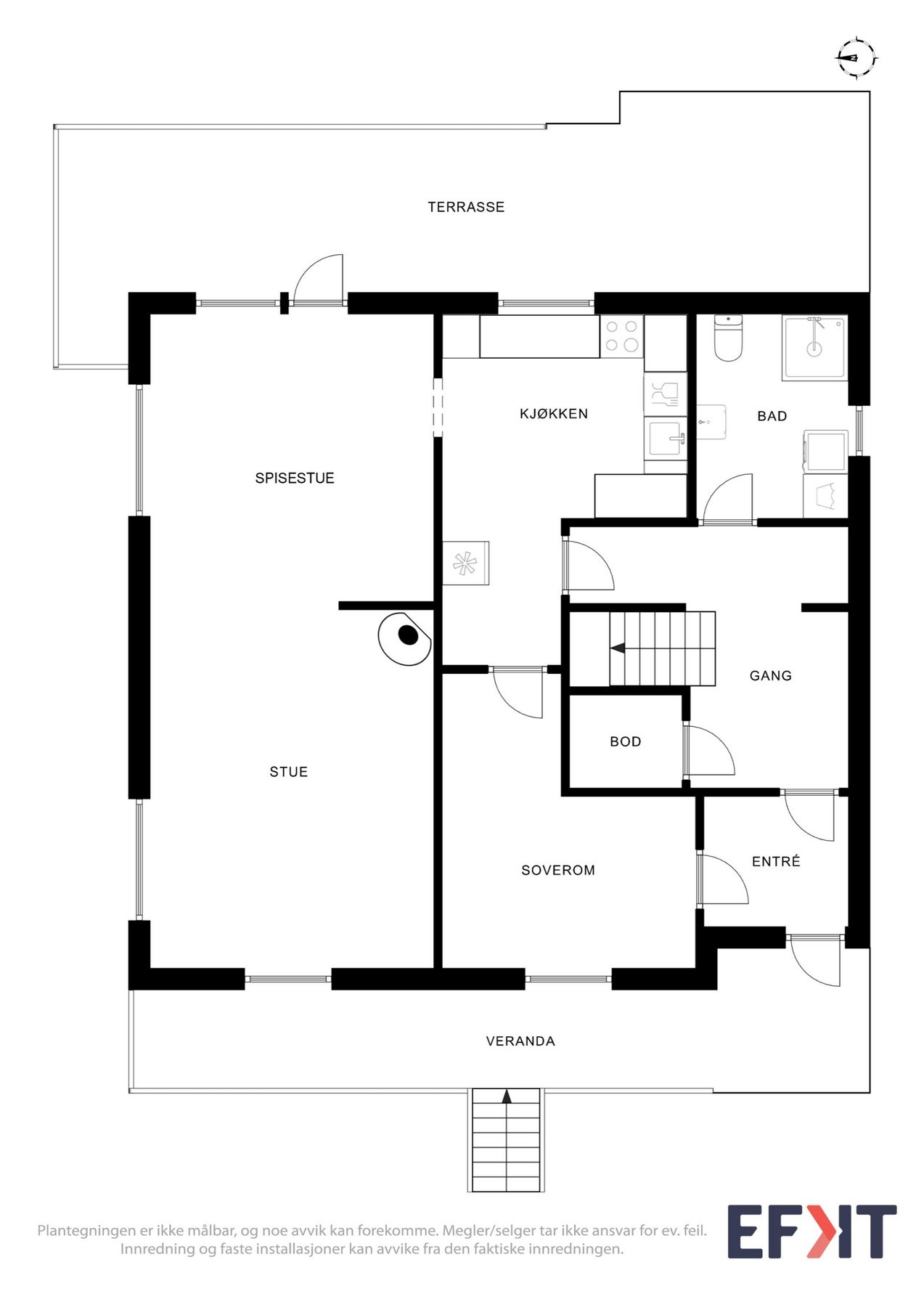 Planskisse hovudetasje Galleribilde