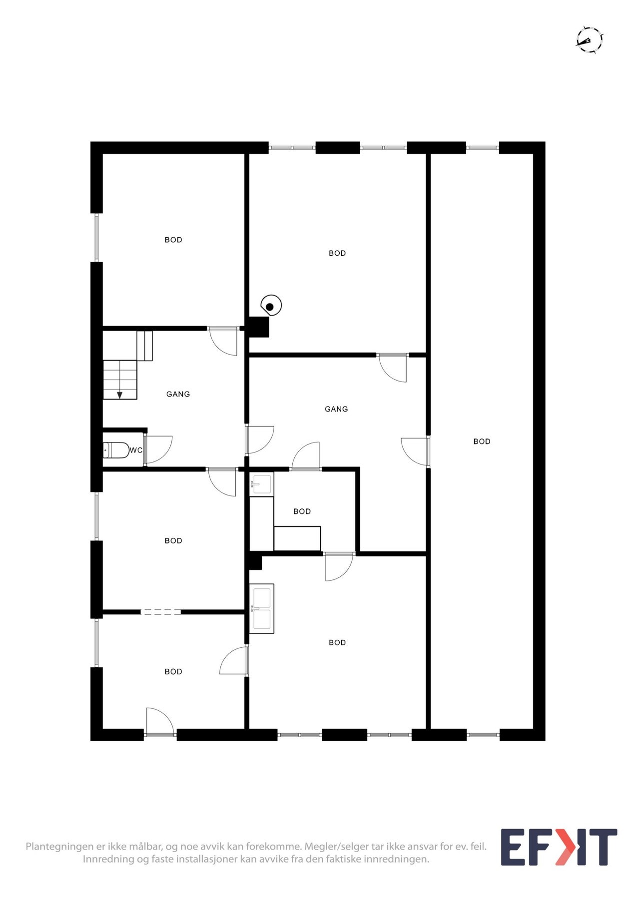 - Plantegning kjeller - Galleribilde