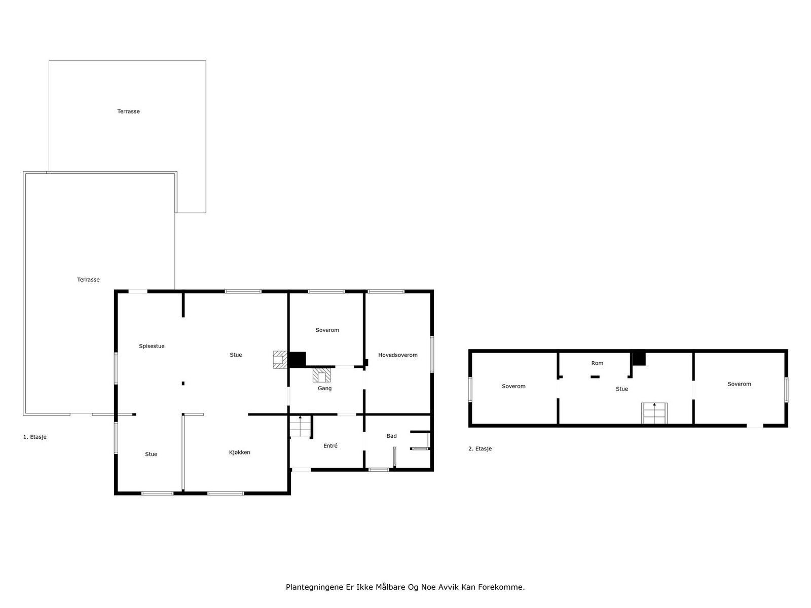 Plantegning - Begge plan Galleribilde