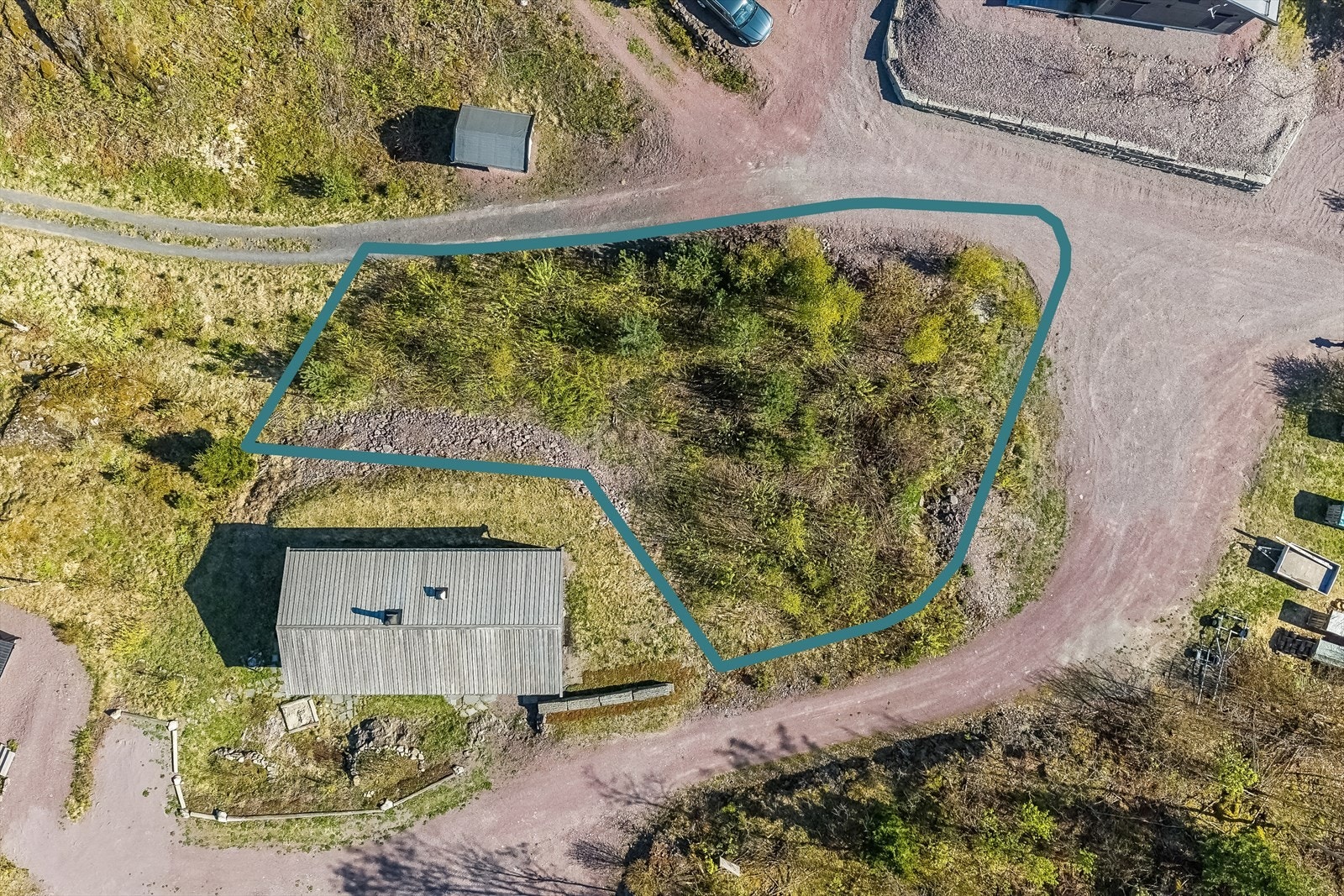 Bildet viser tomtegrensen Galleribilde