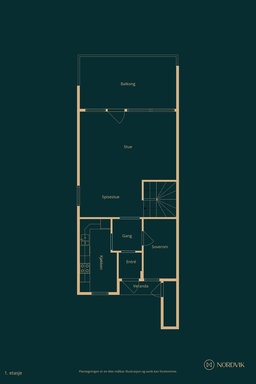 Plantegning hovedetasje Galleribilde