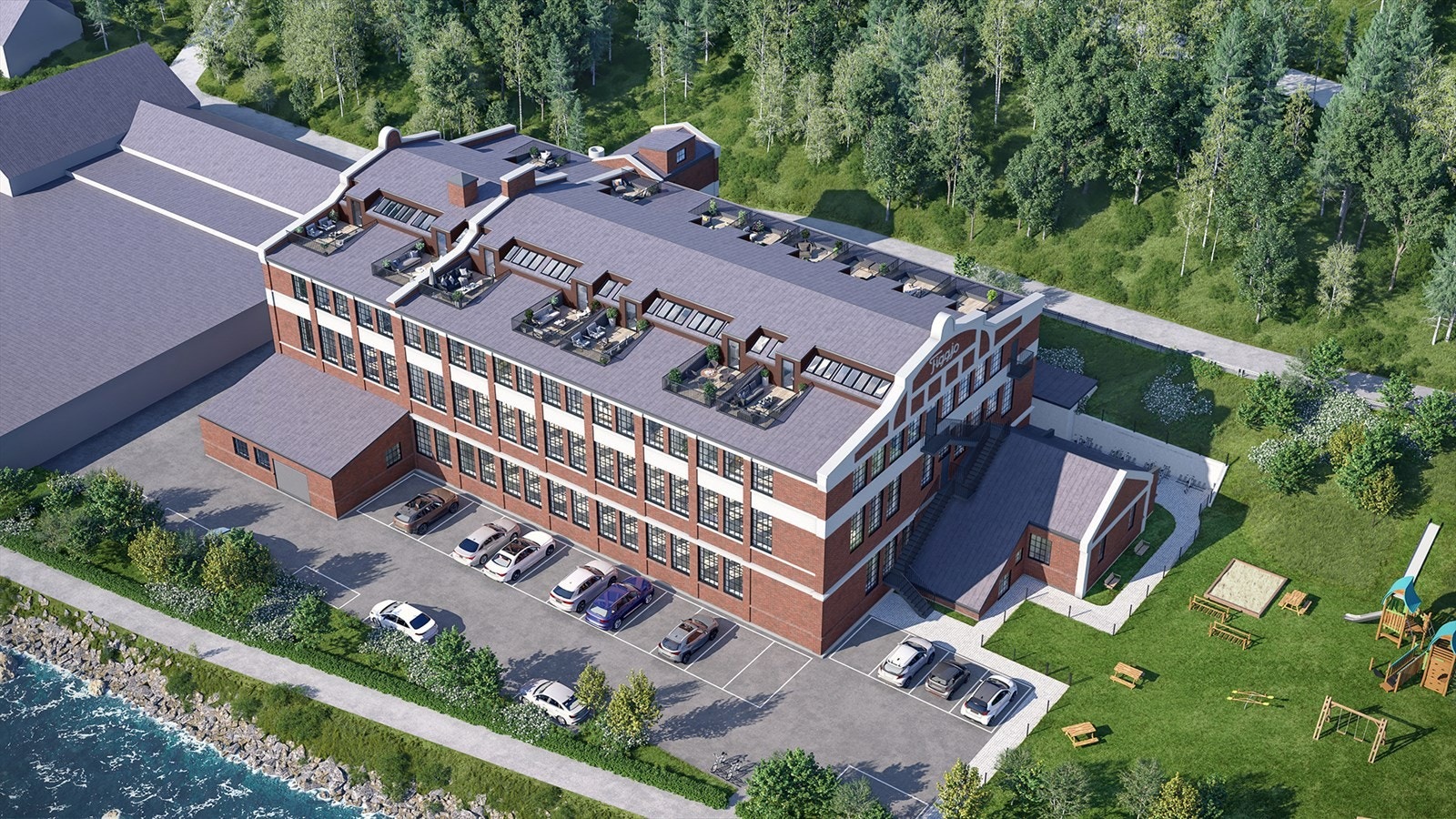 Bikinifabrikken er den største og mest monumentale industribygningen som står i Sandnes fra eldre tid. Galleribilde