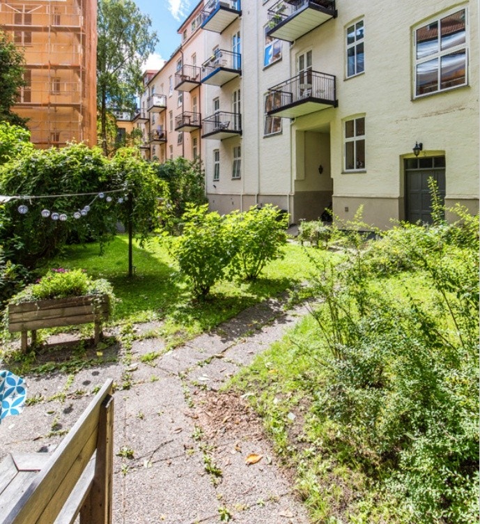 Bakgård Galleribilde