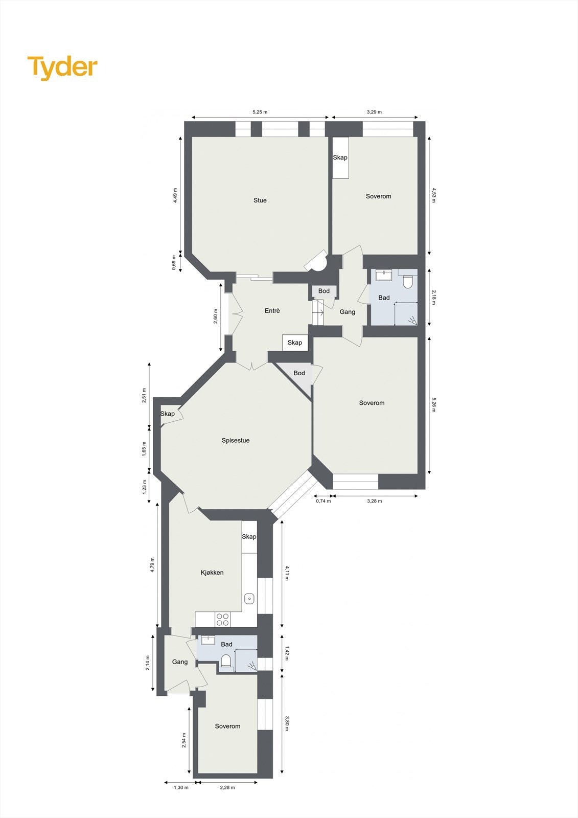Plantegning Galleribilde
