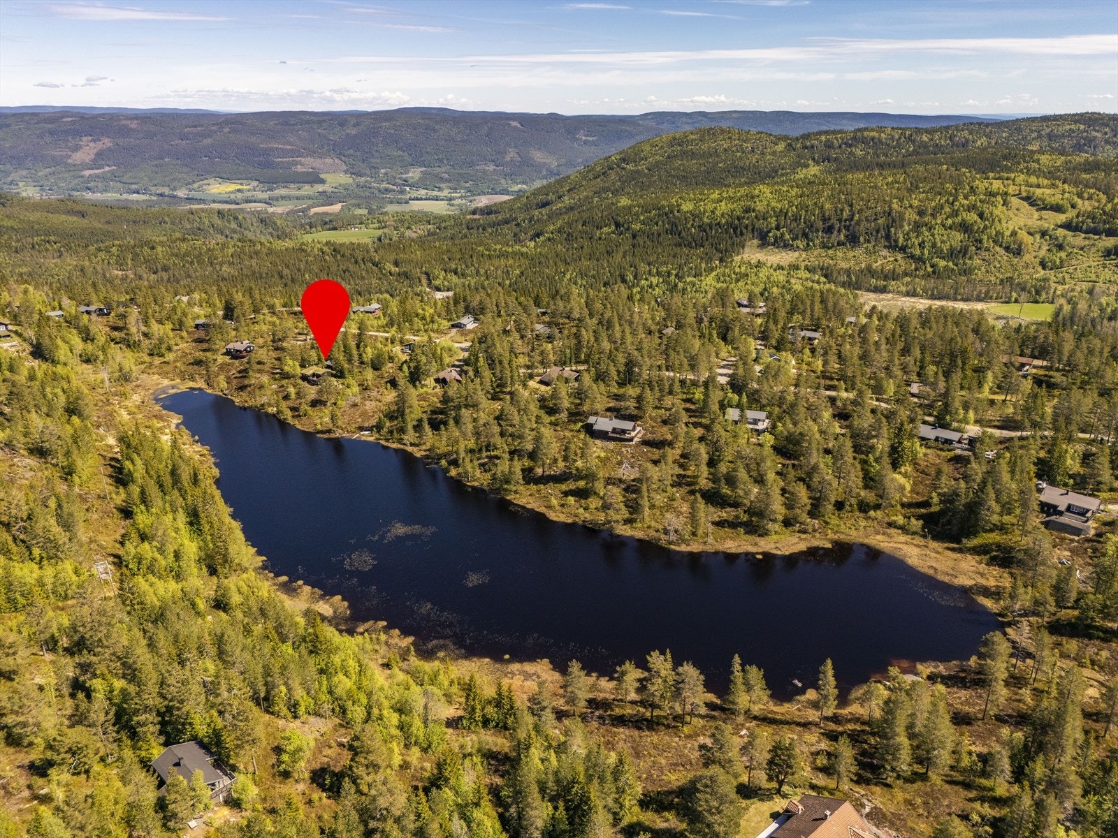 Oversiktsbilde i nordlig retning. Galleribilde