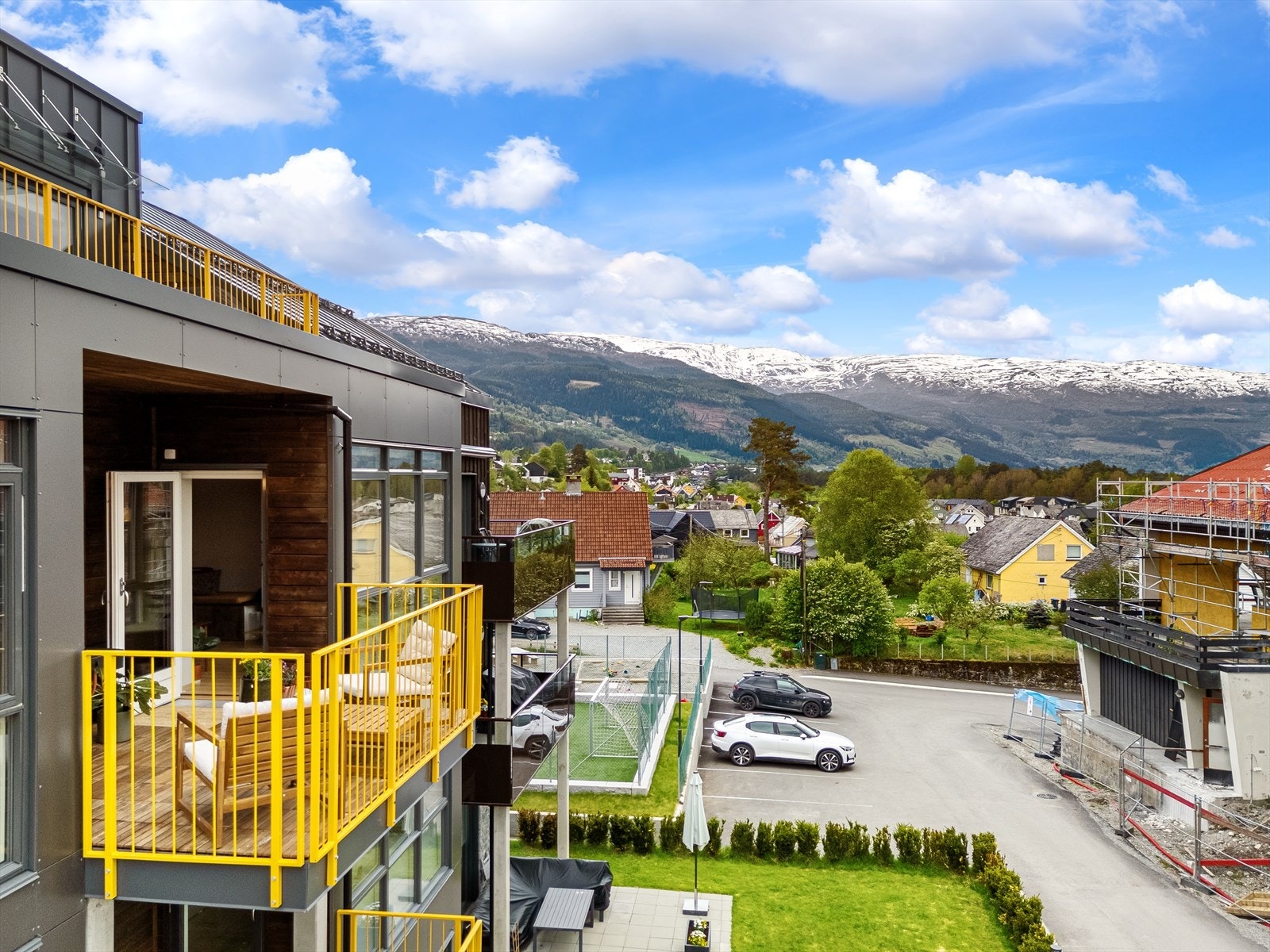 Balkong med flott utsikt Galleribilde