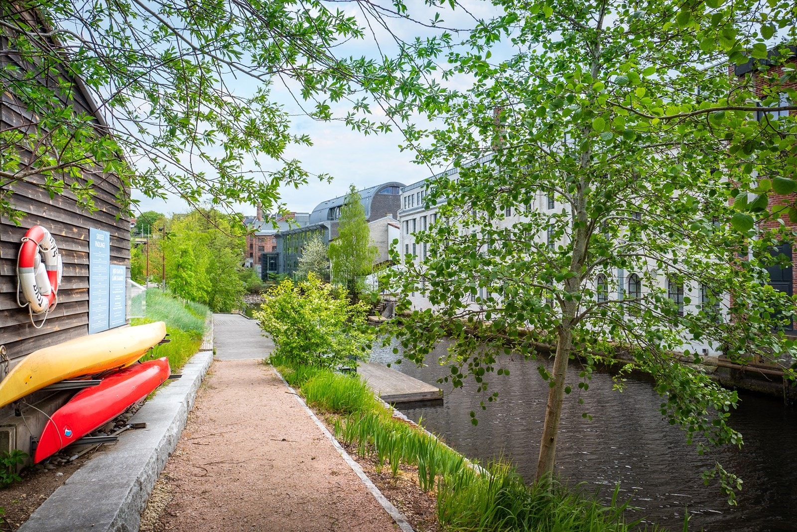 Som beboer på støperiet har du mulighet til å låne kajakk, kano eller sykkel. Galleribilde