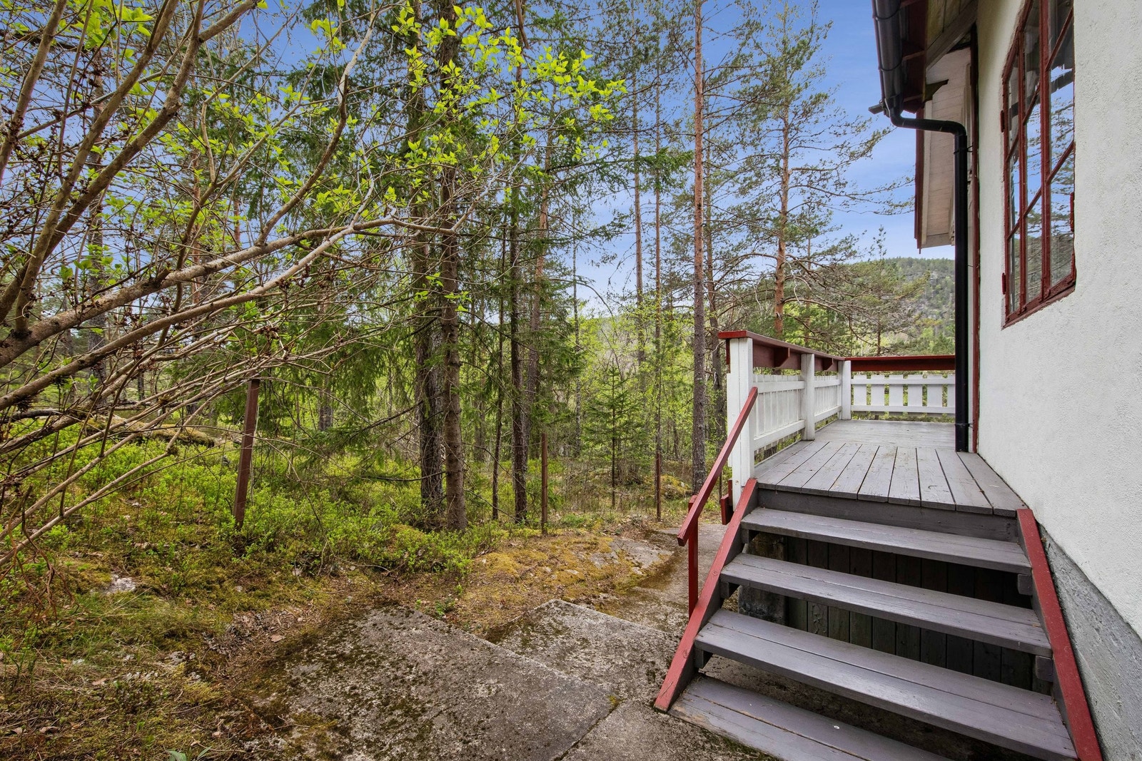 Trapp til veranda Galleribilde