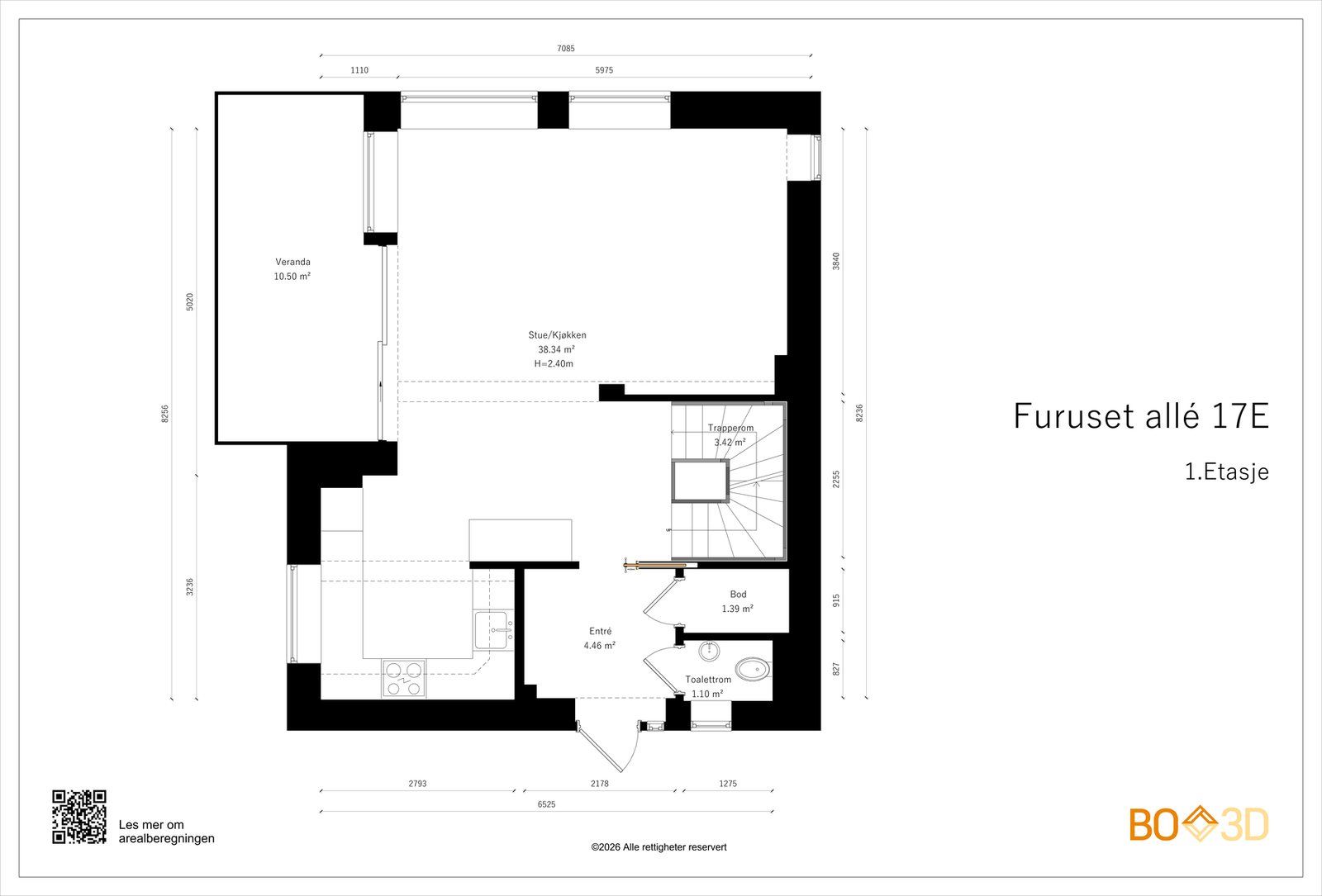 Plantegning 1.etasje Galleribilde