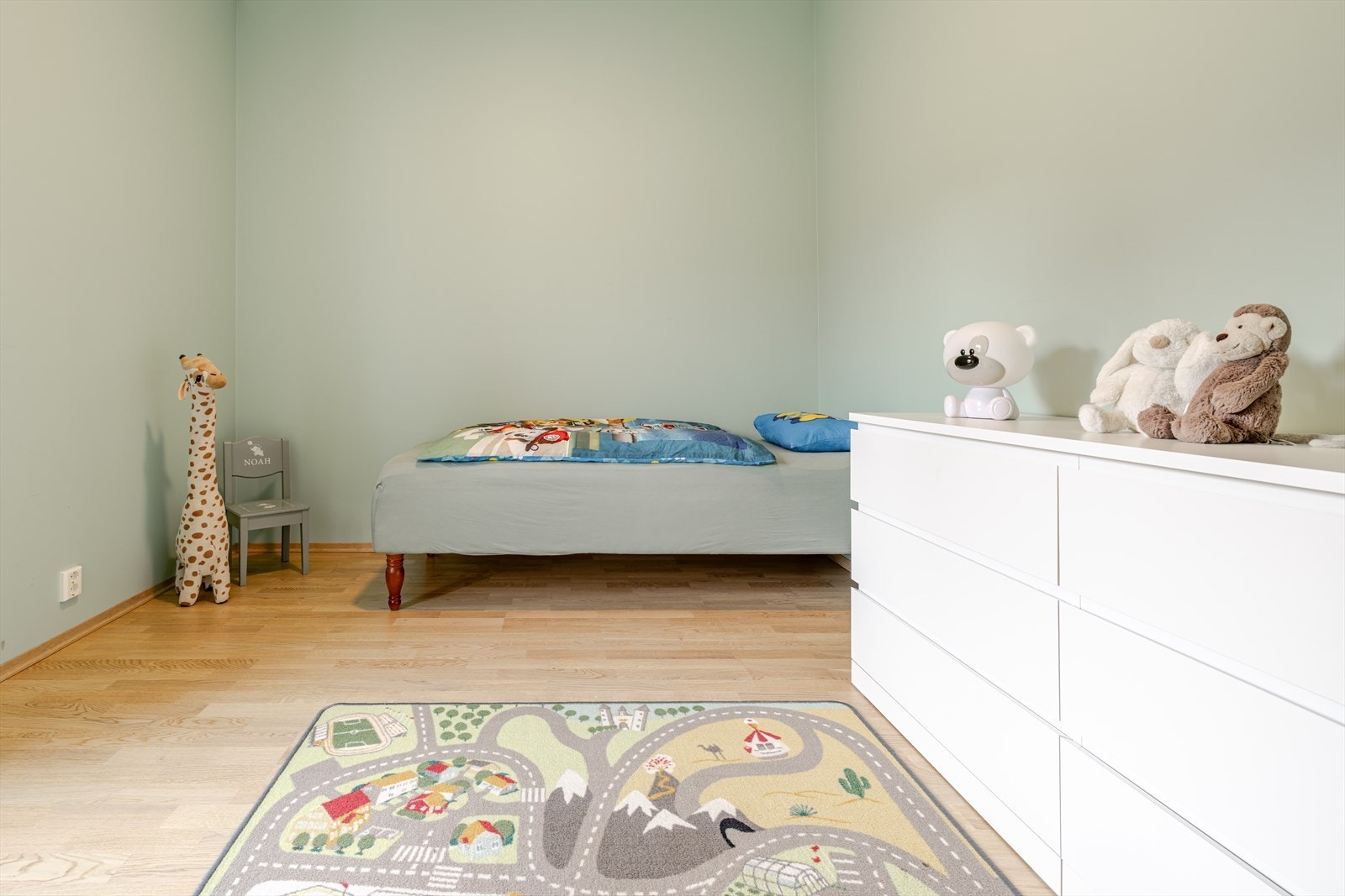 Siste soverommet er noe mindre, men fremdeles perfekt for et barnerom, kontor eller et gjesterom. Galleribilde