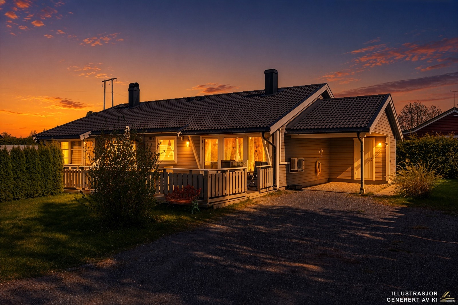 Kveldsstemning Galleribilde