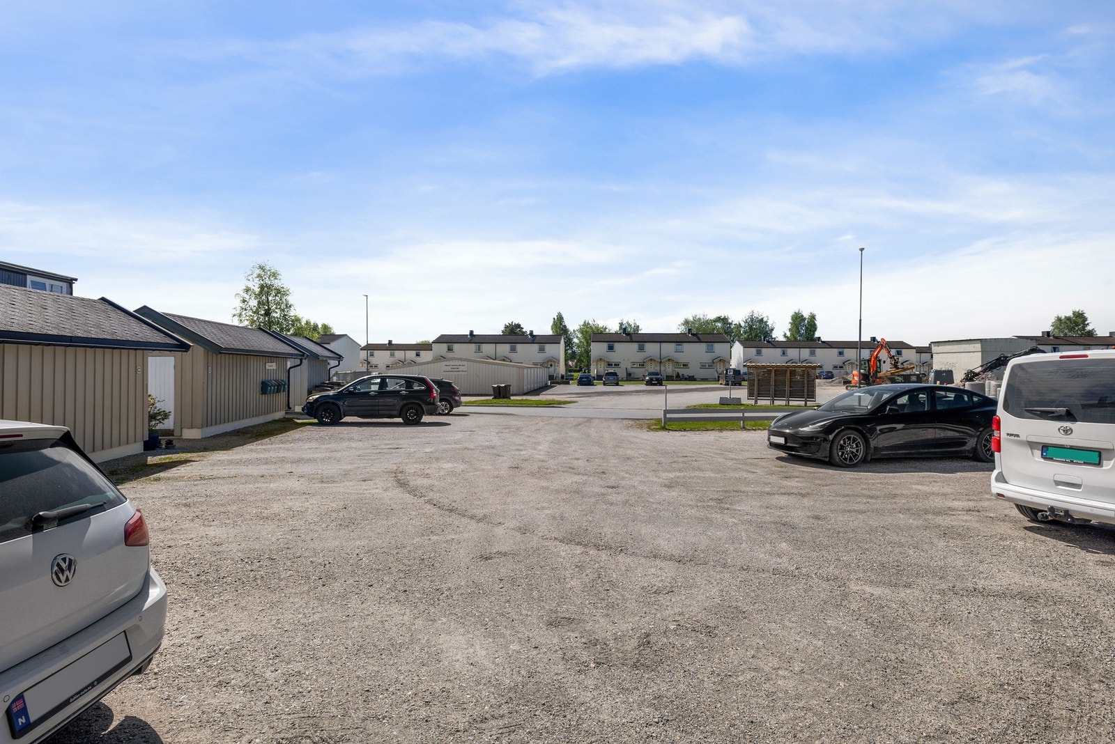 Egen parkering like utenfor. Galleribilde